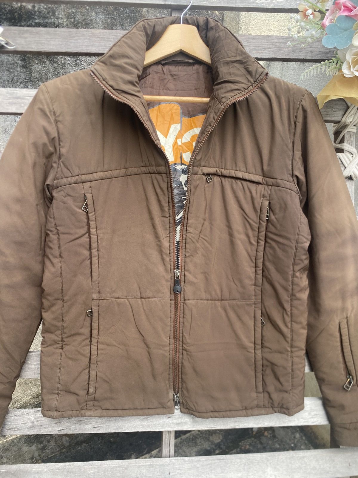 Yohji Yamamoto Vintage Y2K Y-3 Yohji Yamamoto Quilted Sunfaded Jacket Brown Size US S / EU 44-46 / 1 - 5 Thumbnail