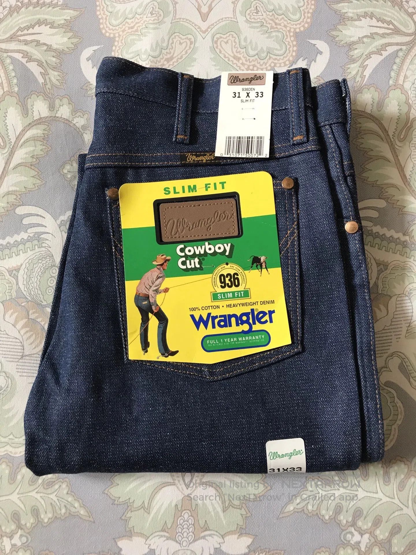 Wrangler 90s Wrangler 936DEN Jeans W31L33. Size US 31 - 1 Thumbnail