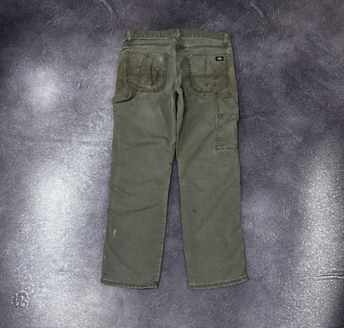 Dickies Vintage Dickies Y2K Olive Distressed Work Hype Pants Size US 32 / EU 48 - 1 Thumbnail