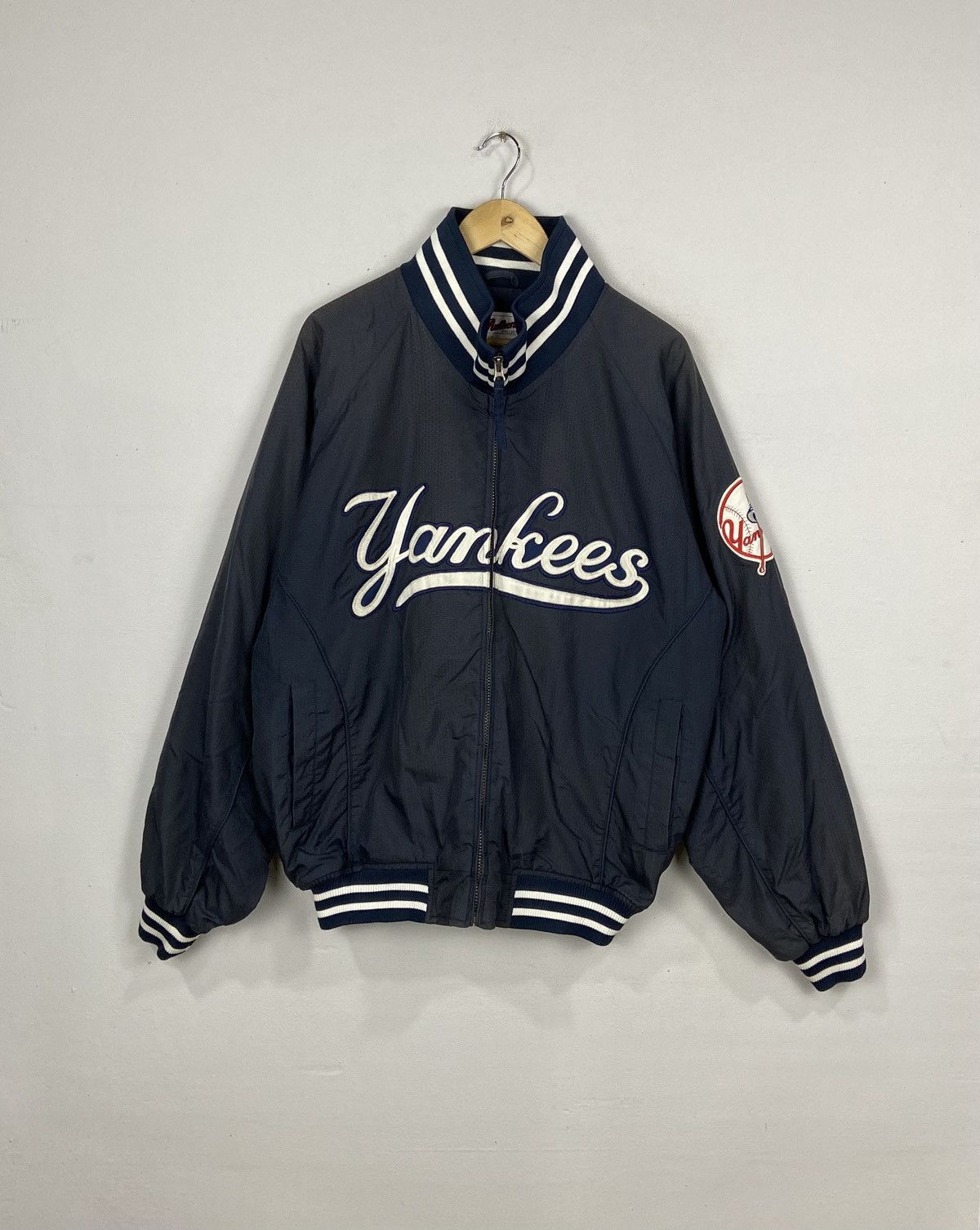 New York Yankees × Vintage VINTAGE YANKEES NY BASEBALL JACKET Size US L / EU 52-54 / 3 - 1 Thumbnail