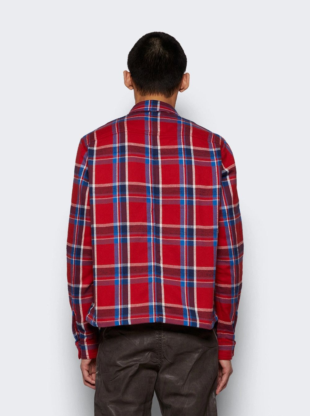 Rick Owens o1mle0226 Woven Cropped Outershirt in Red Size US M / EU 48-50 / 2 - 4 Thumbnail