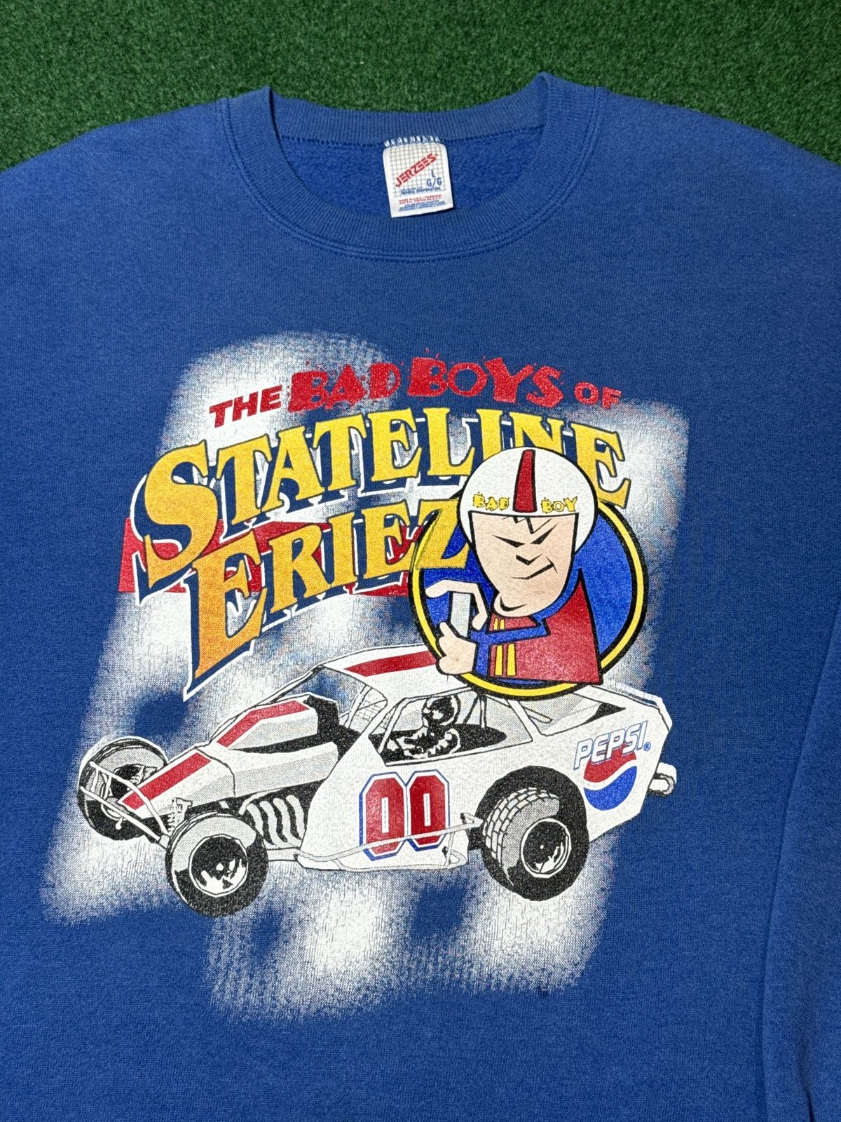 Jerzees × Vintage Vtg 90s Bad Boys Bad Girls Club Pepsi Racing Sweatshirt Size US L / EU 52-54 / 3 - 2 Thumbnail