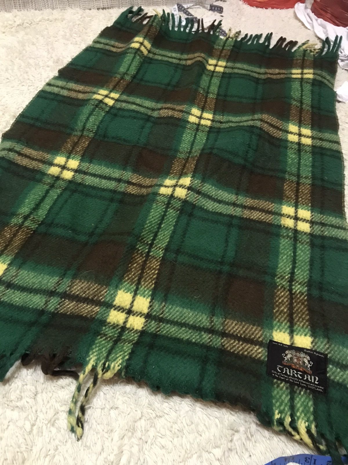 Pringle Of Scotland × Vintage ‼️ VINTAGE TARTAN SCOTLAND SCRAF WOOL VERY RARE‼️ Size ONE SIZE - 4 Thumbnail