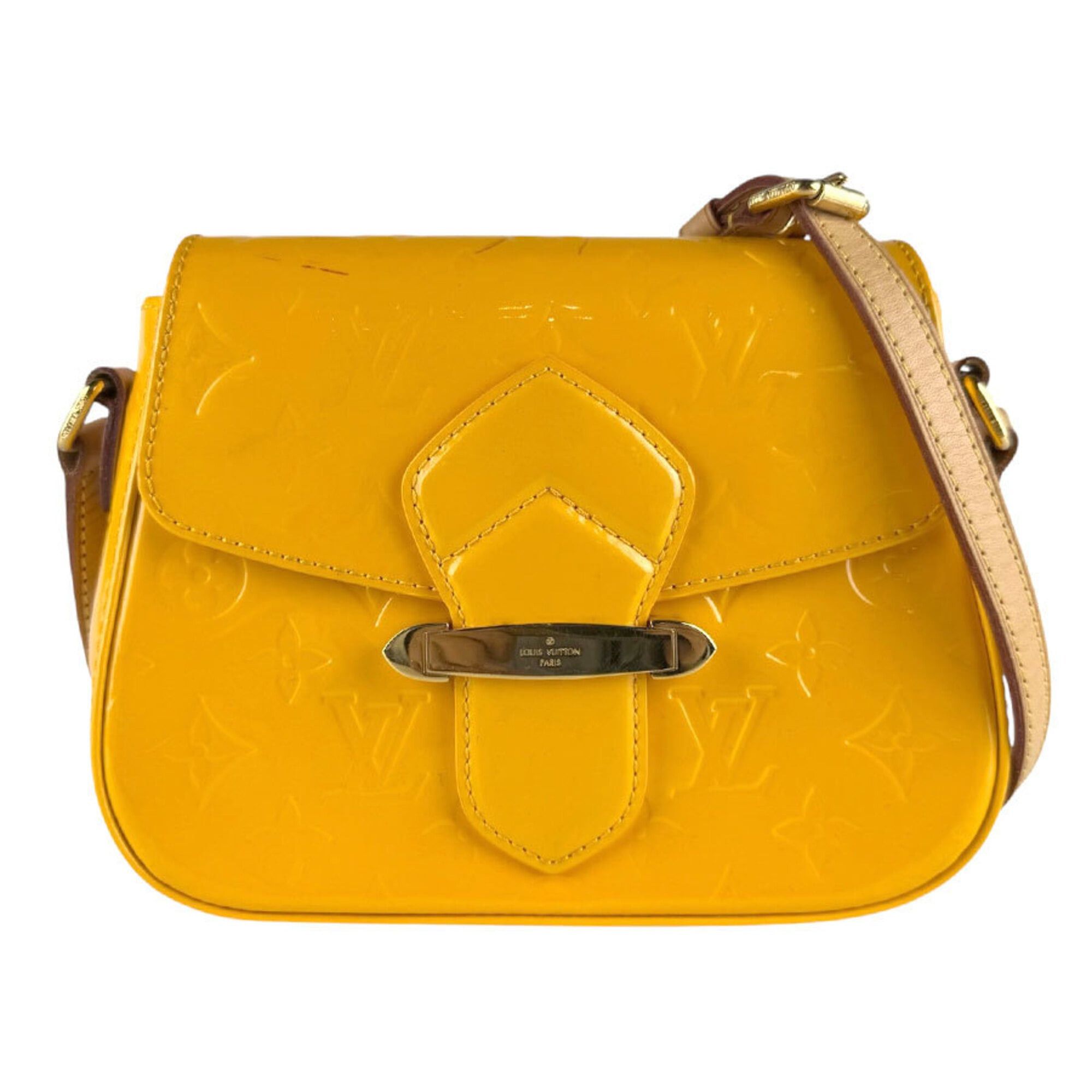 Louis Vuitton Louis Vuitton Shoulder Bag Monogram Vernis Bellflower PM Jaune Passion Women's M91731 z9450 Size ONE SIZE - 1 Thumbnail