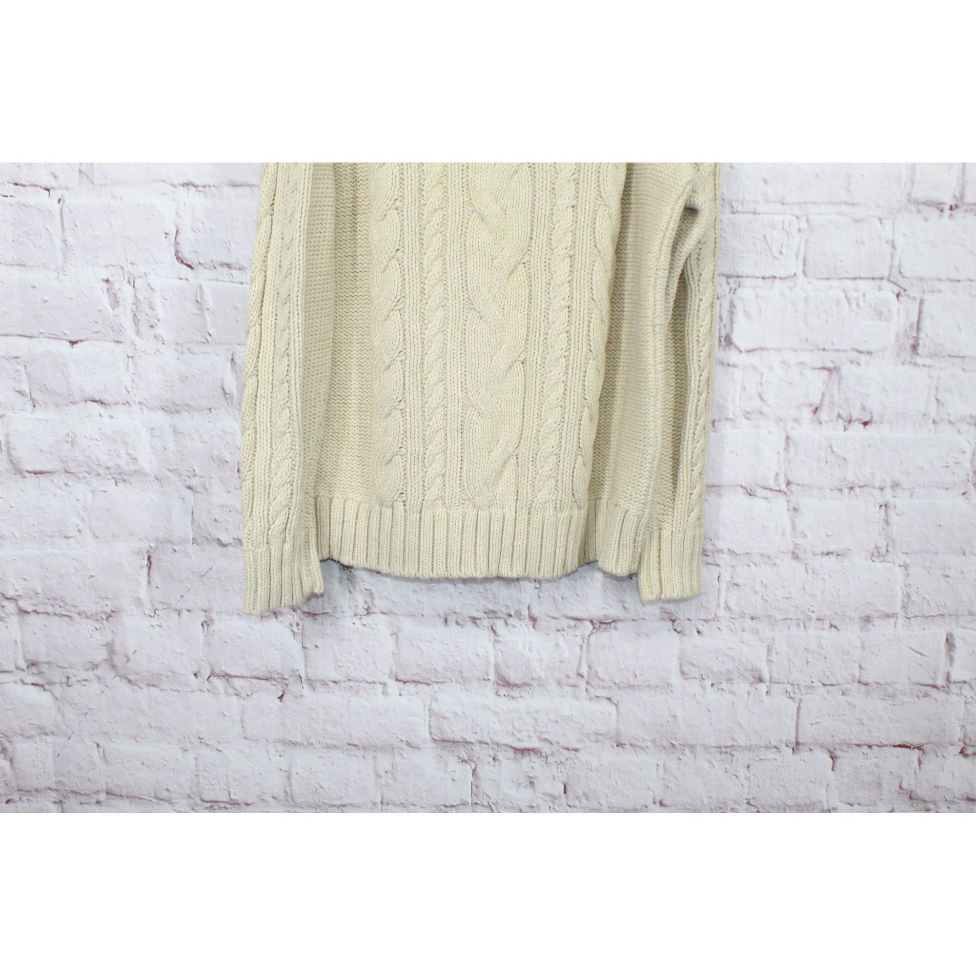 L.L. Bean LL Bean Women's Cable Sweater Crewneck Size M / US 6-8 / IT 42-44 - 5 Thumbnail