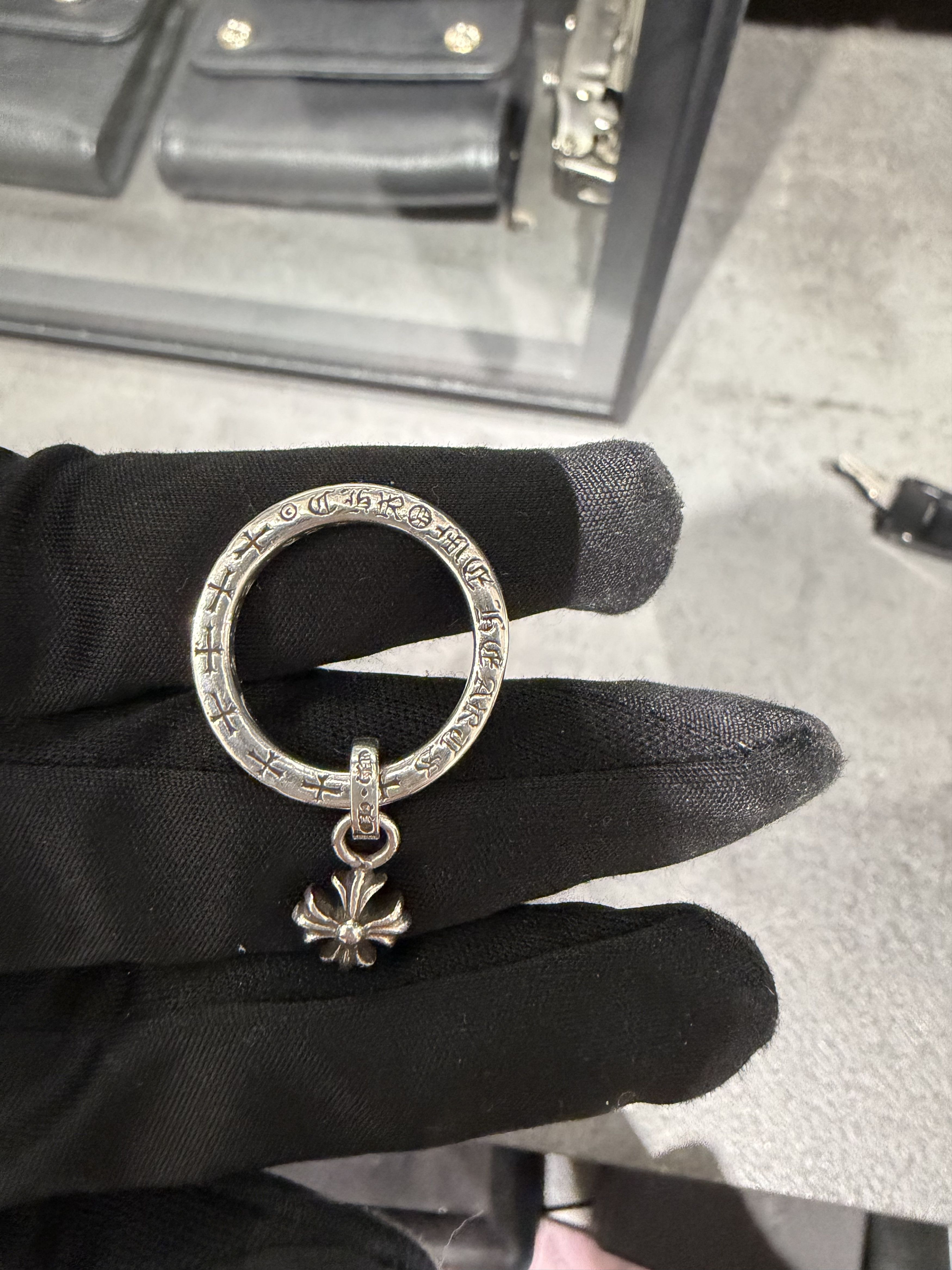 Chrome Hearts Chrome Hearts Silver NTFL Cross Ring Size ONE SIZE - 5 Thumbnail