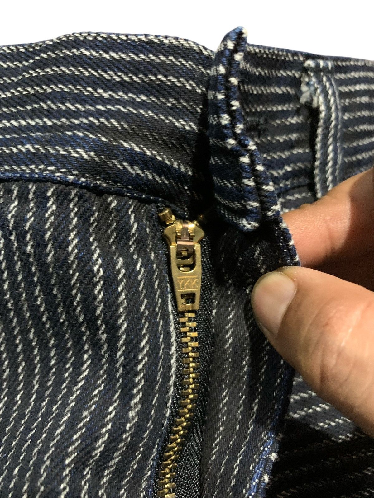 Hysteric Glamour Flare jeans The difference Ruppert patchwork striped Size US 31 - 6 Thumbnail