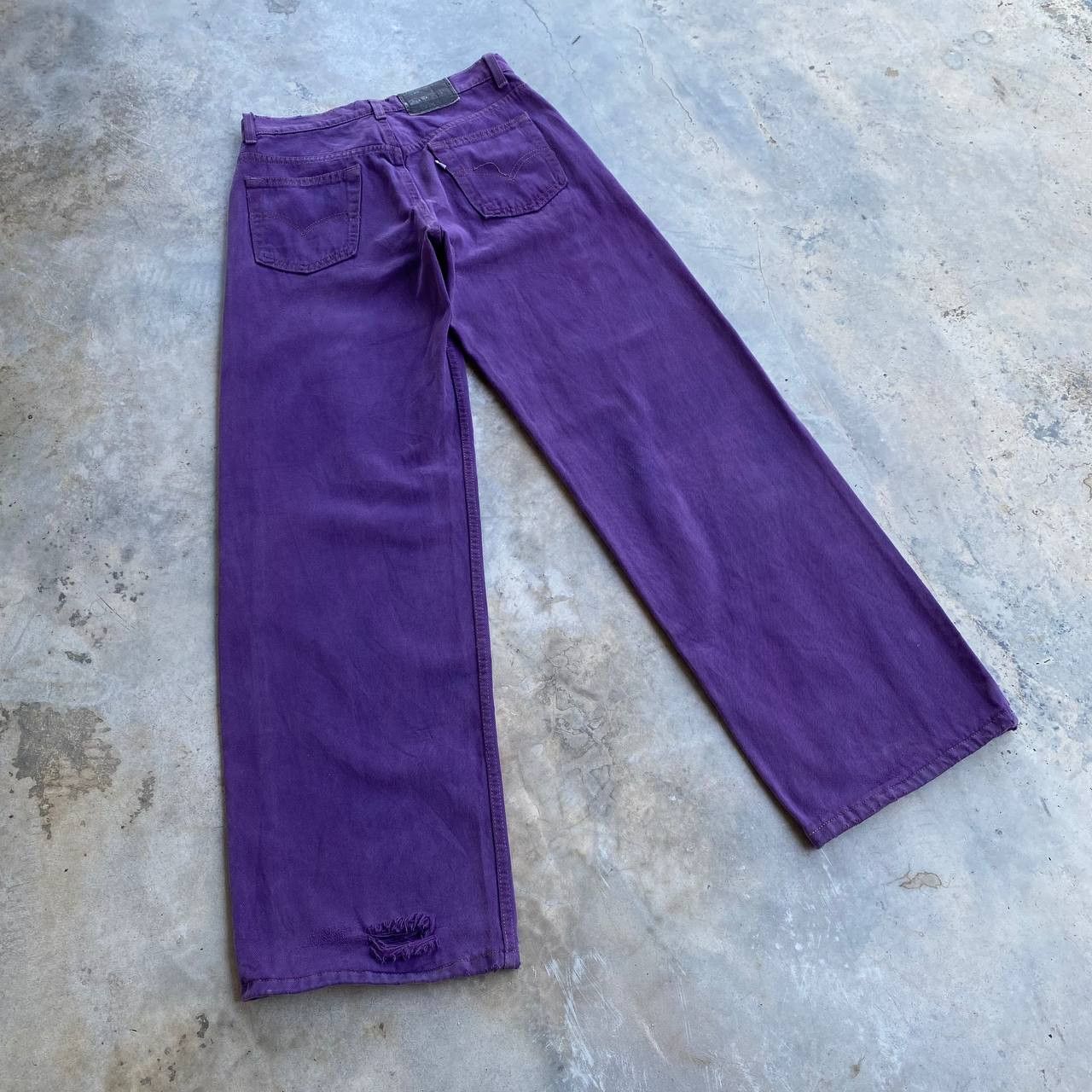 Levi's × Vintage BJ03-39 VINTAGE LEVIS SILVERTAB WIDE LEG W29X32 DISTRESSED Size US 29 - 10 Thumbnail