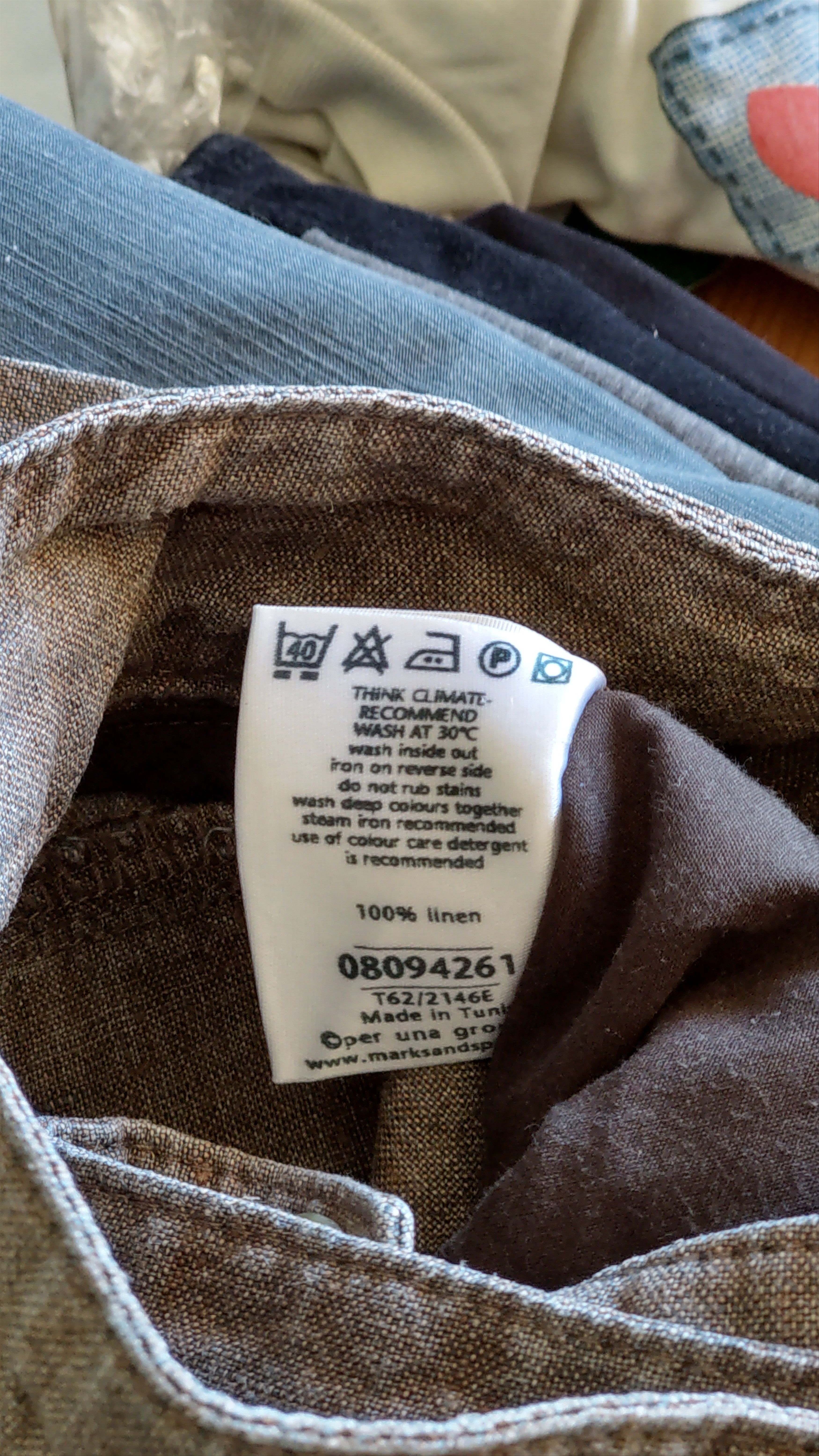 Vintage 100% Linen Pants Flared Goth Baggy Minimalist y2k Vintage 32 Size US 32 / EU 48 - 7 Thumbnail