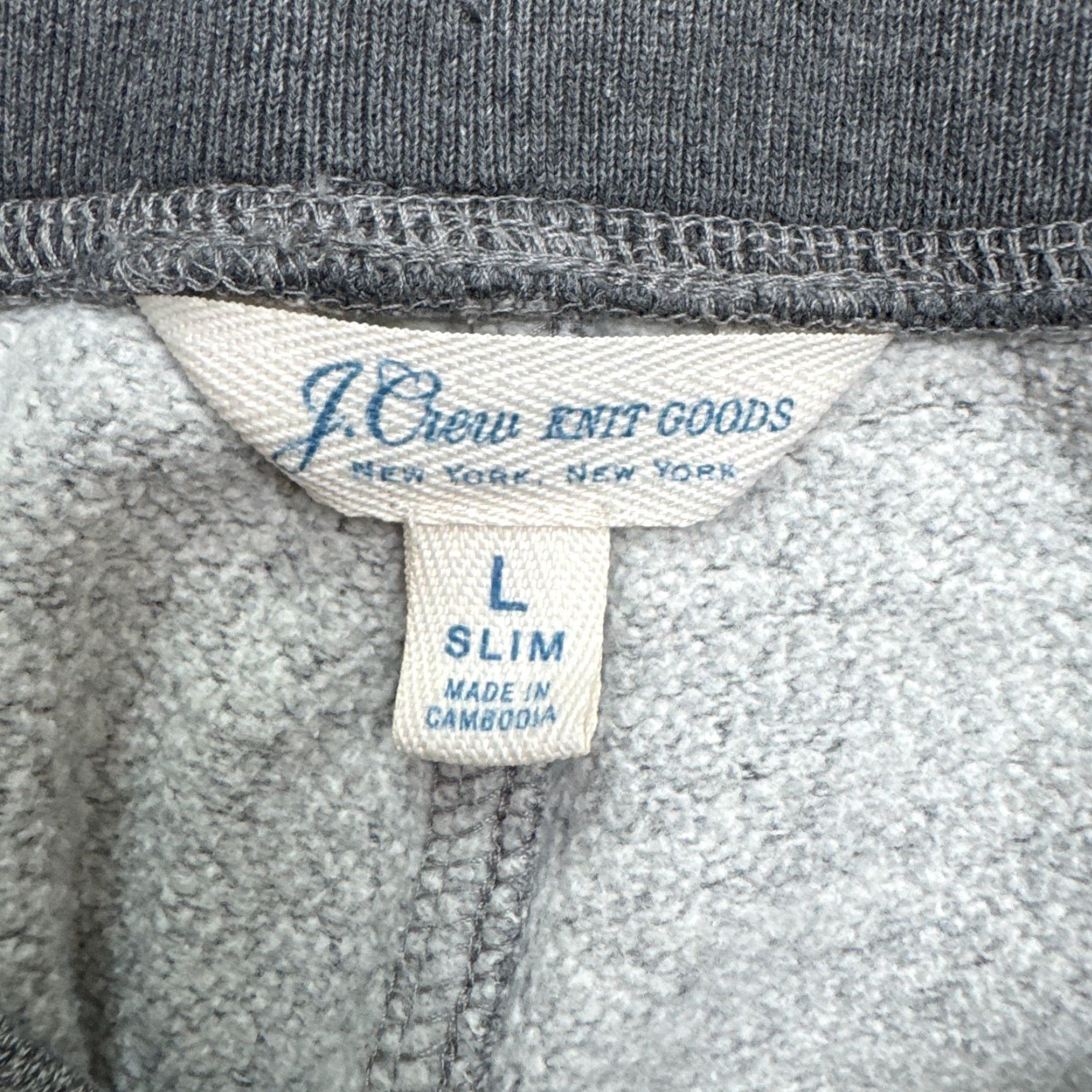 J.Crew J.Crew Athletic Jogger Sweatpants Mens Large Gray Zip Pocket Casual Activewear Size US 33 - 7 Thumbnail