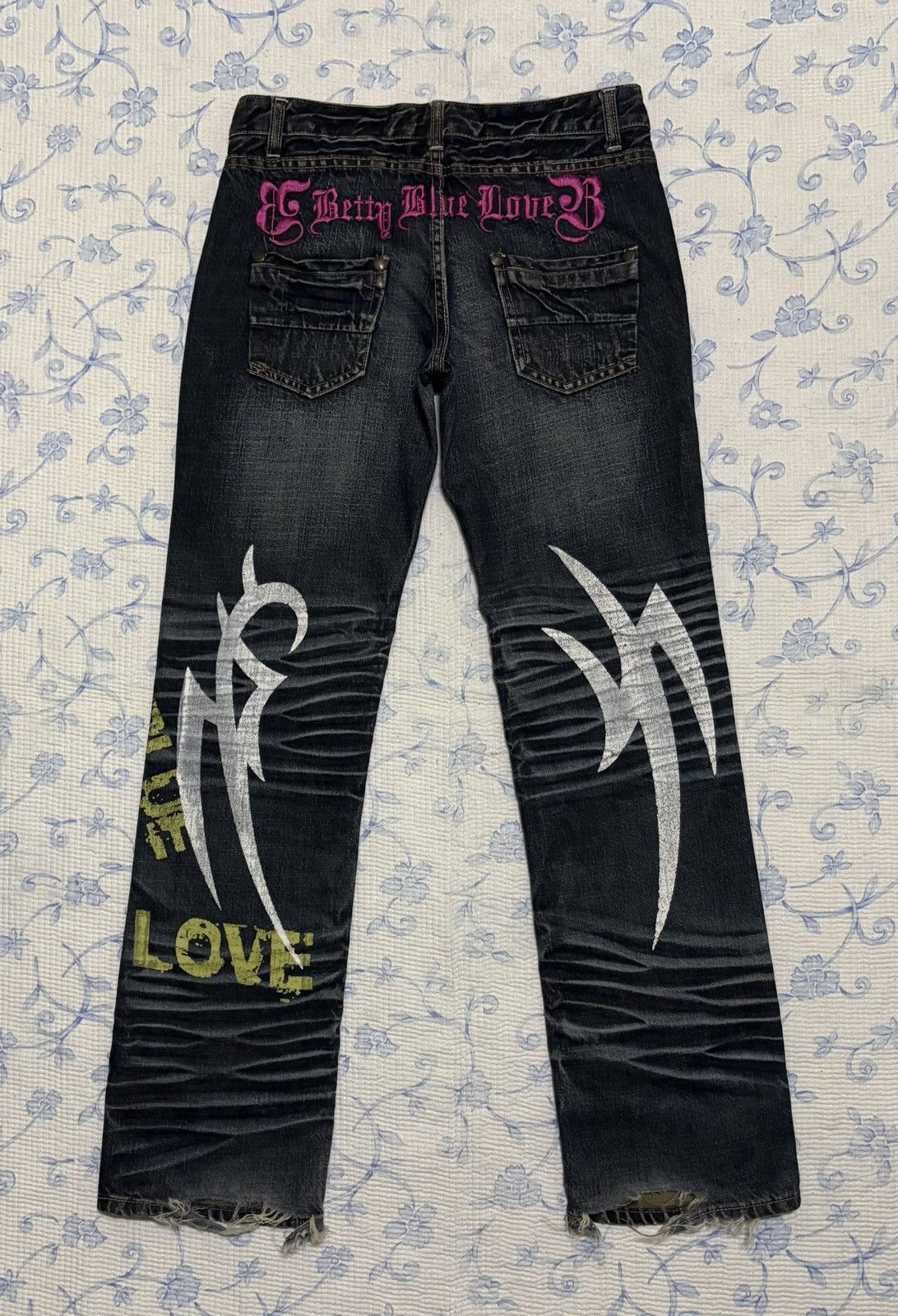 Other Betty Blue Love Streetwear Jeans Distressed Denim Size US 31 - 10 Thumbnail