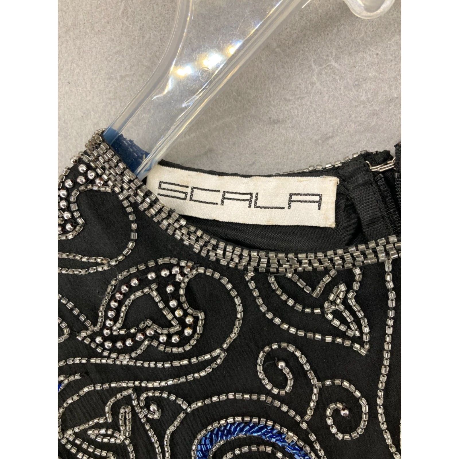 Vintage VINTAGE Scala Silk Blouse Large Beaded 80s 90s Eveningwear Cocktail Women's India Embellished Size L / US 10 / IT 46 - 4 Thumbnail