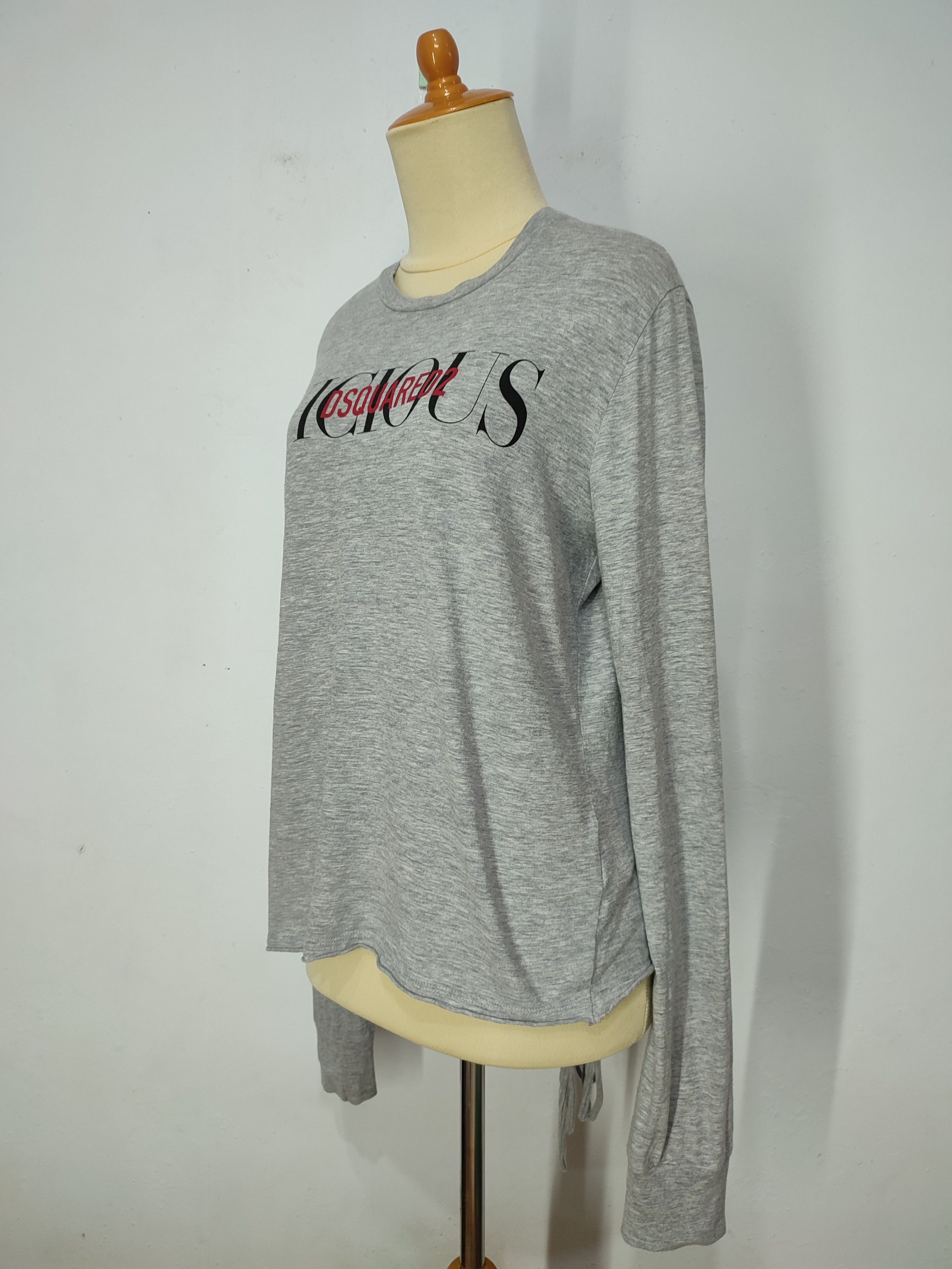 Dsquared2 SICK🔥Dsquared2 Vicious Spellout Back Laces Long Sleeve Size M / US 6-8 / IT 42-44 - 8 Thumbnail
