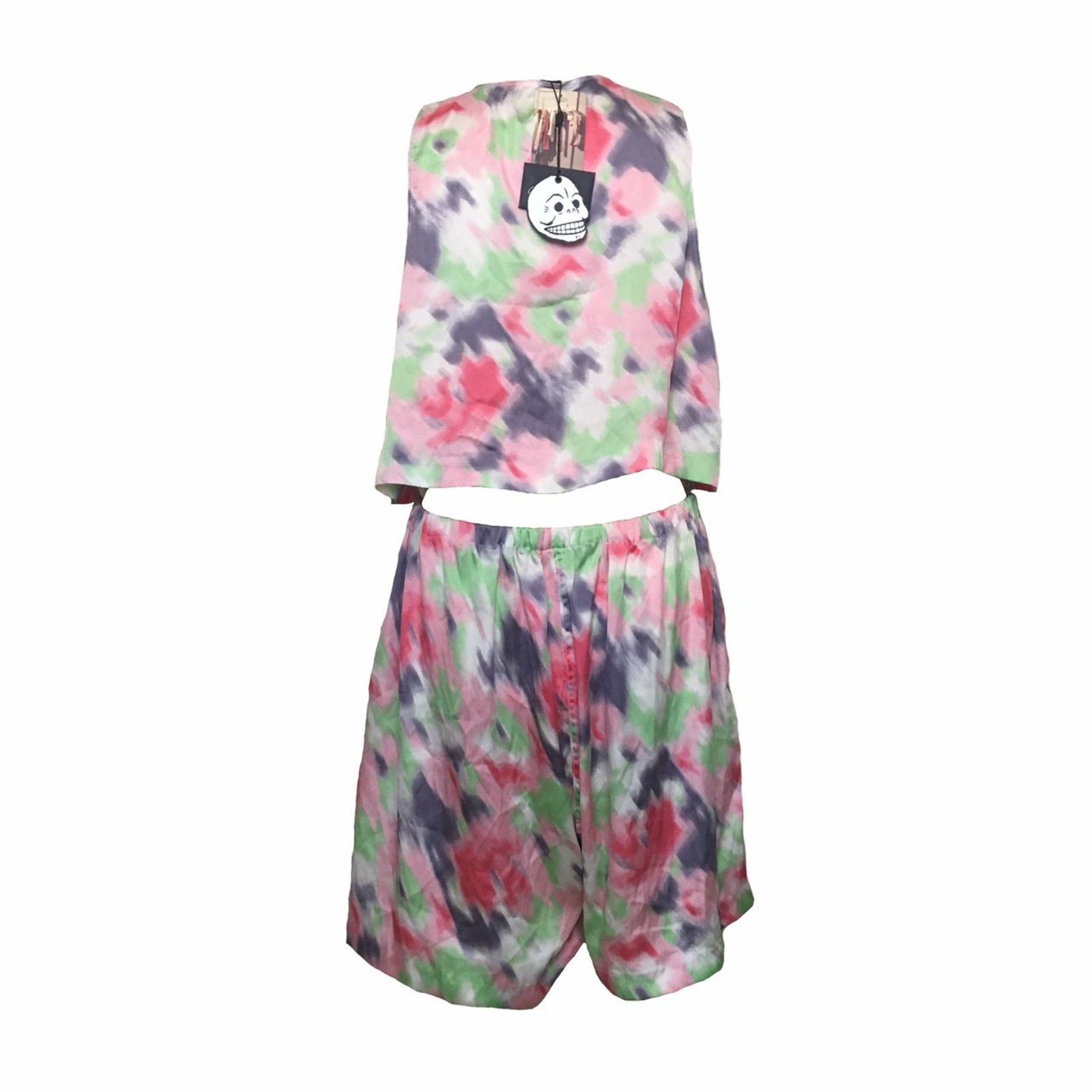 Cheap Monday Brand New Cheap Monday Abstract Tie Dye Playsuit UK Size 16 Size 34" / US 12 / IT 48 - 3 Thumbnail