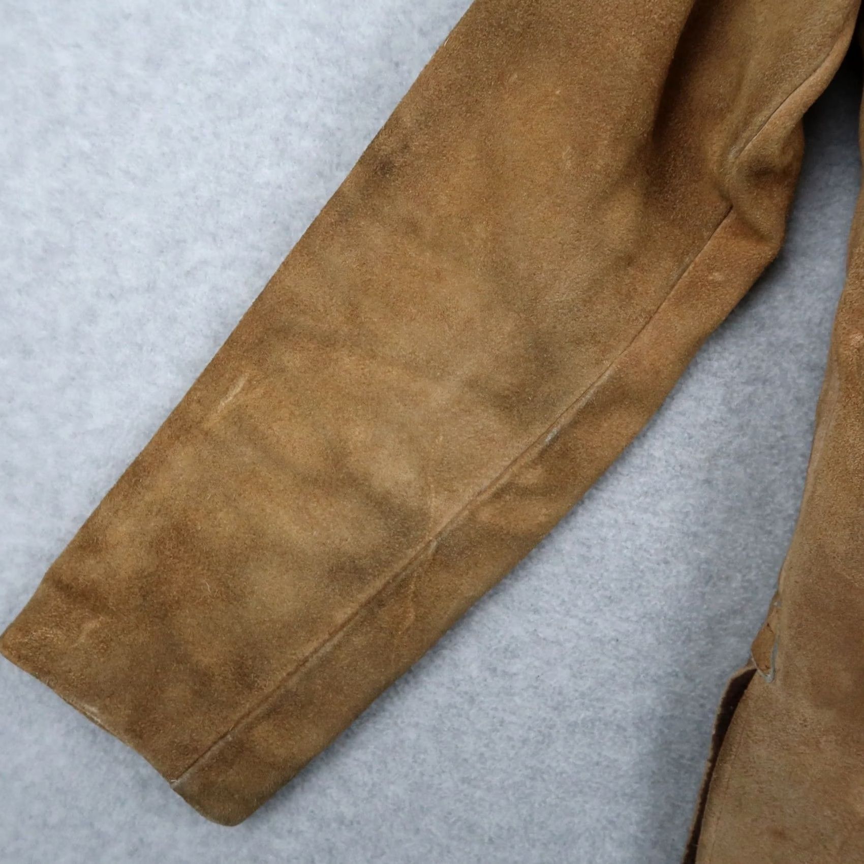 Vintage Vintage Brown Leather Shirt Jacket S Small Lace Front Suede Rockabilly 70s Pullover Sherpa Lined Mens Size US S / EU 44-46 / 1 - 7 Thumbnail