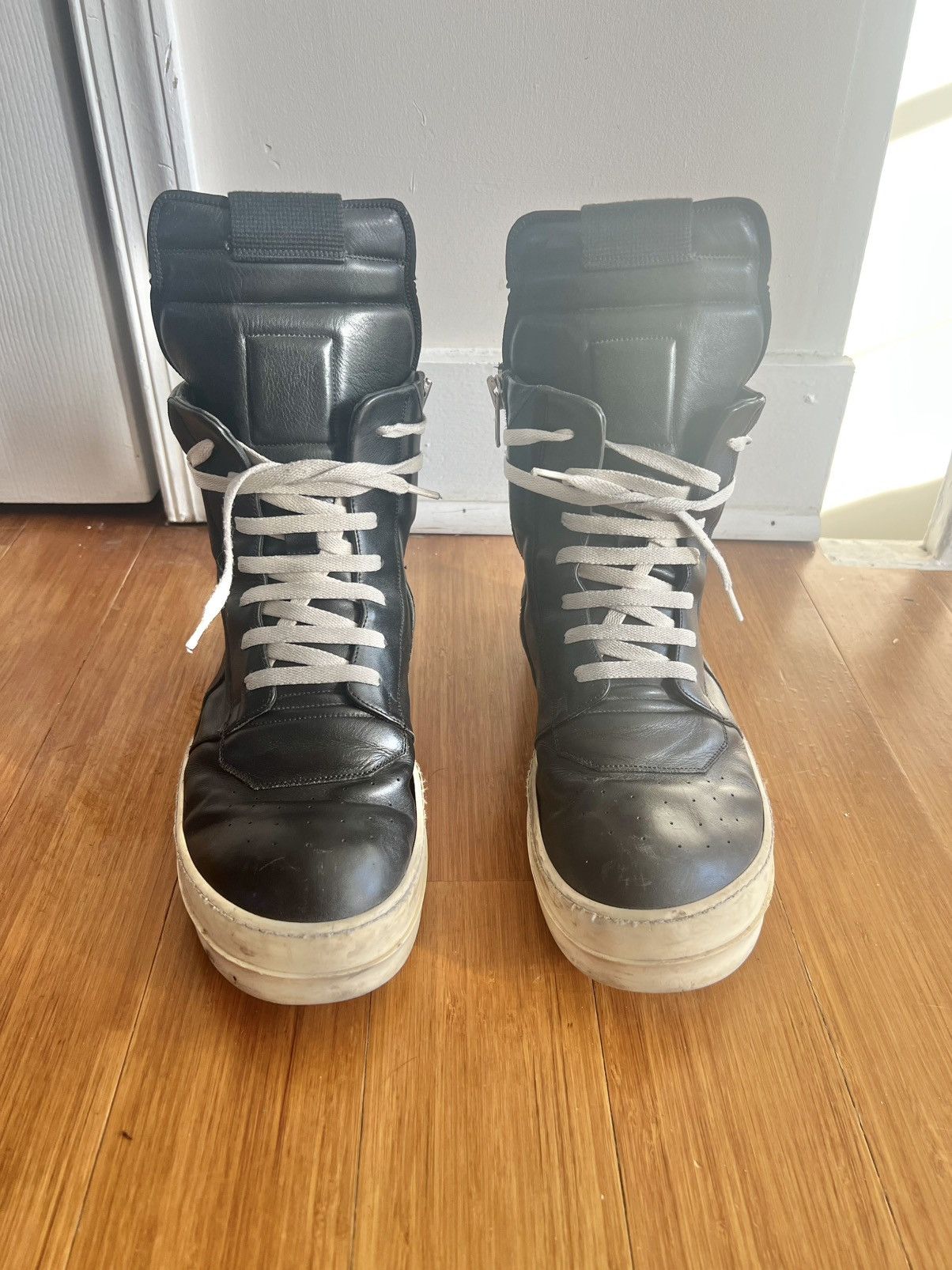 Rick Owens Rick Owens Geobasket Sneaker Black Size 13/46 Size US 13 / EU 46 - 6 Thumbnail