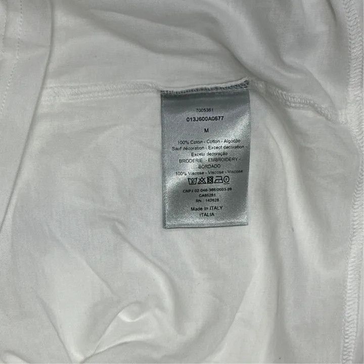 Dior Dior Dior Logo Embroidered Short Sleeve T-Shirt 0079-2507 Size US M / EU 48-50 / 2 - 4 Thumbnail