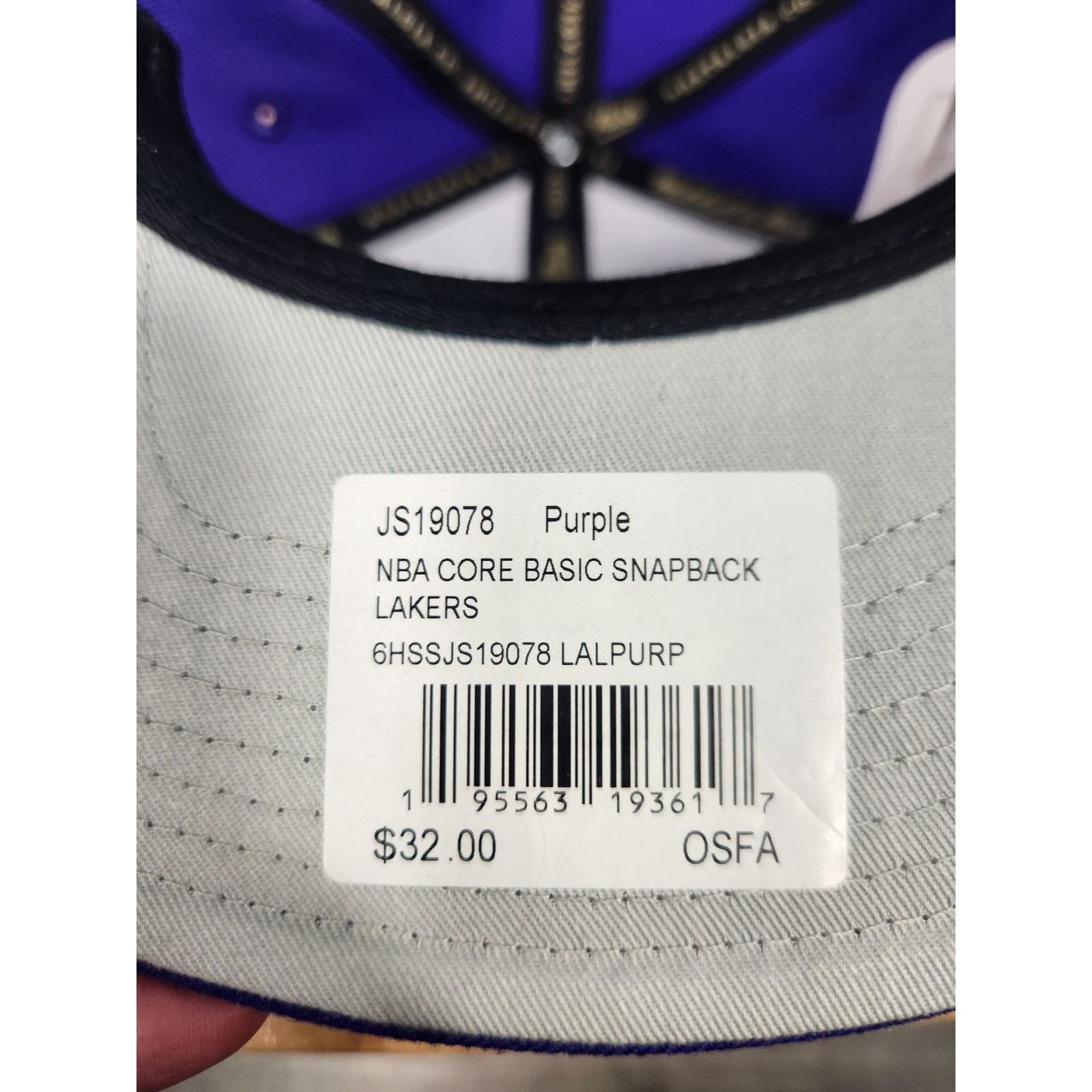 Mitchell & Ness Los Angeles Lakers Mitchell & Ness Snapback NWT Size ONE SIZE - 6 Thumbnail