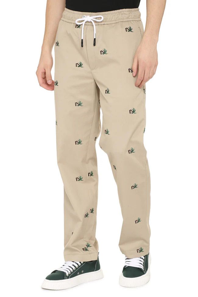 Palm Angels o1y0325 Logo Jogger & Sweatpant in Beige Size US 32 / EU 48 - 3 Thumbnail