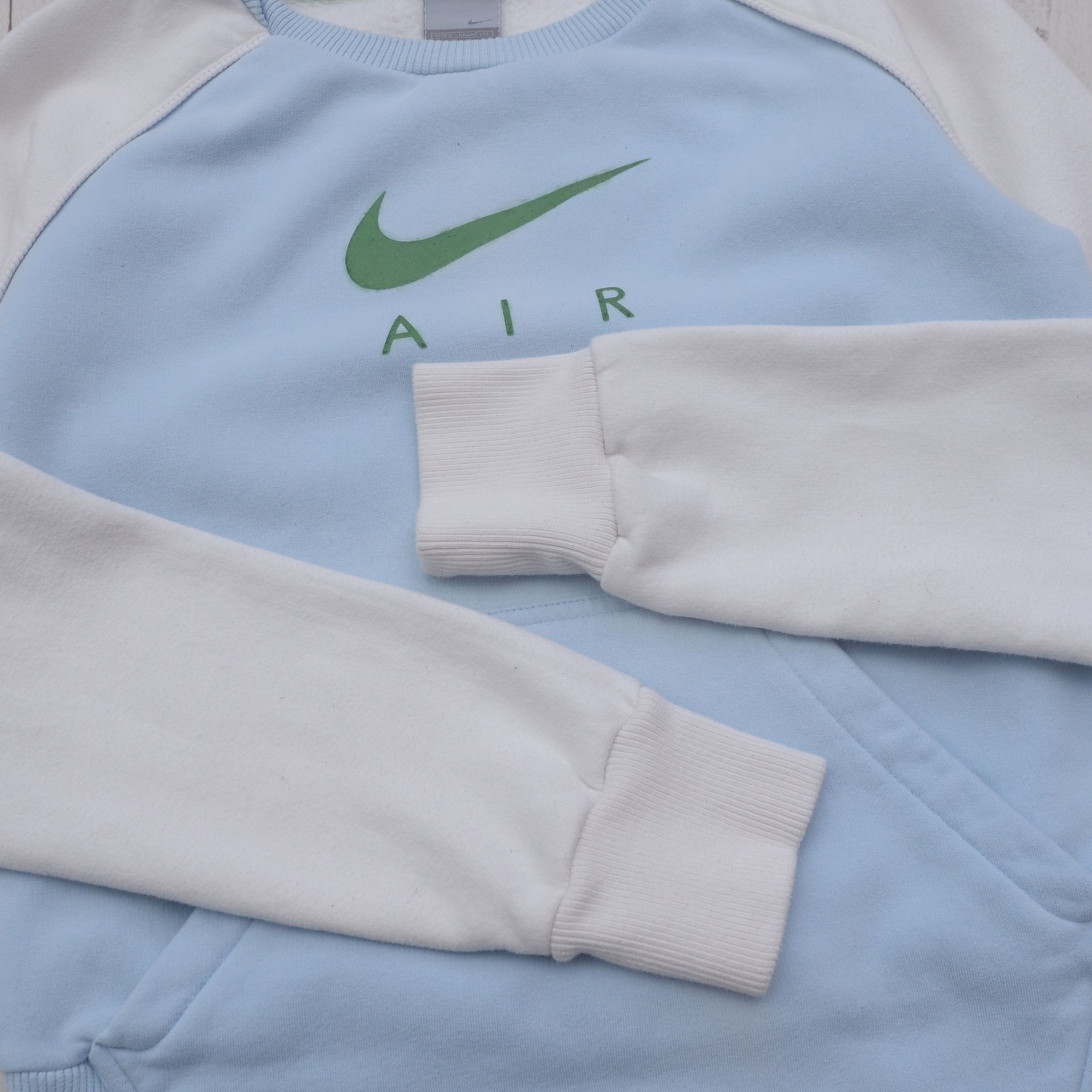Nike × Vintage Vintage NIKE AIR SWOOSH BIG Logo Raglan Sweatshirt Size M / US 6-8 / IT 42-44 - 6 Thumbnail