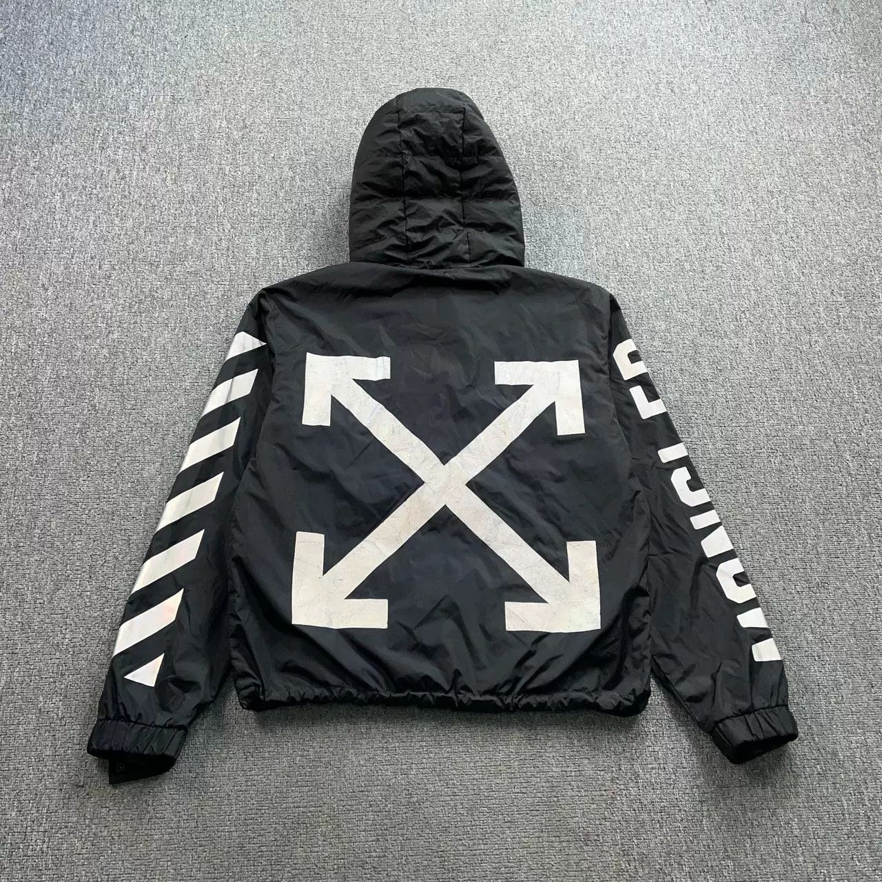 Moncler Moncler x Off-White 3M Reflective Arrow Hooded Jacket Size US XXL / EU 58 / 5 - 3 Thumbnail