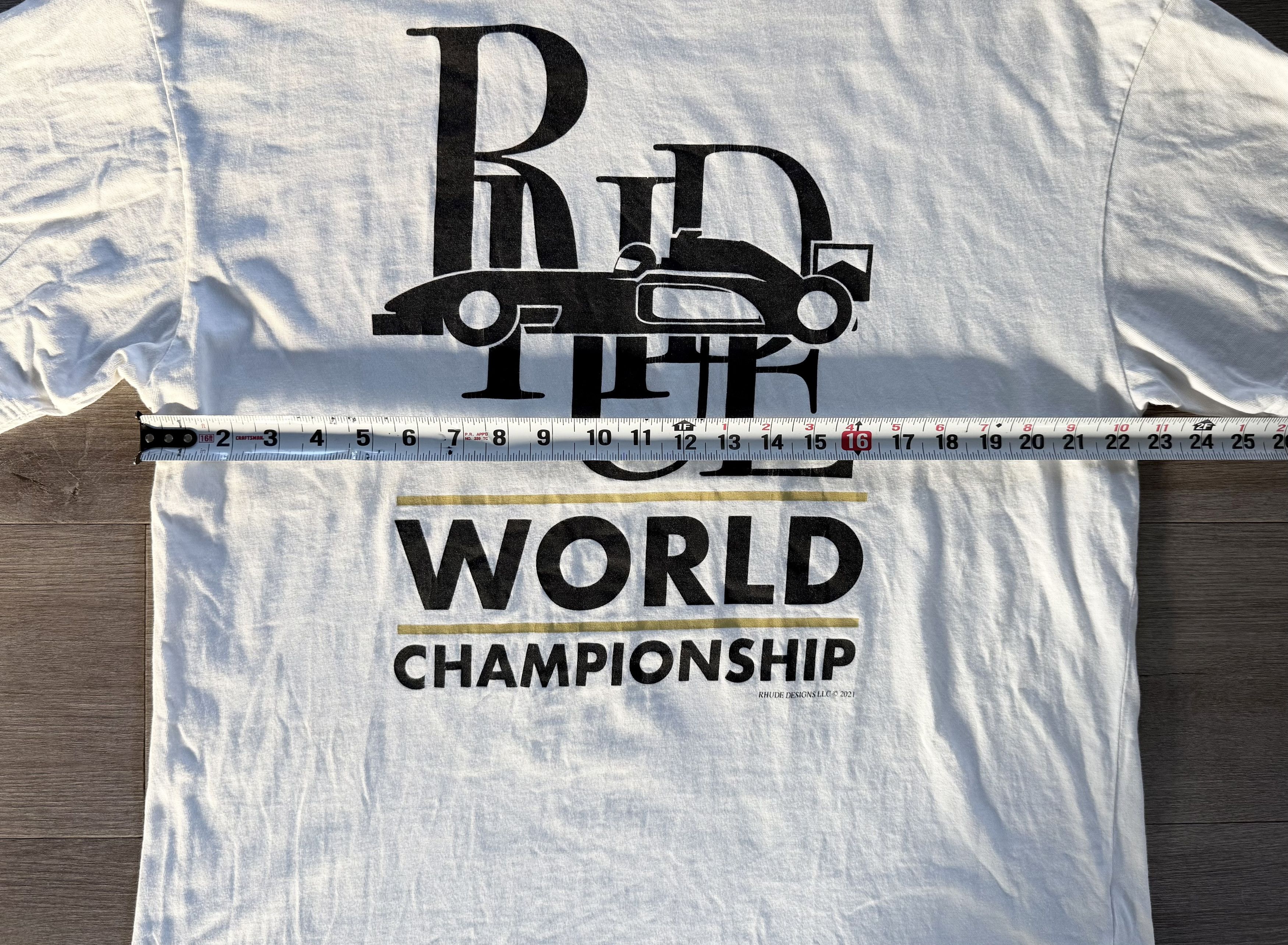 Rhude Rhude "World Championship" Tee Size US L / EU 52-54 / 3 - 8 Thumbnail