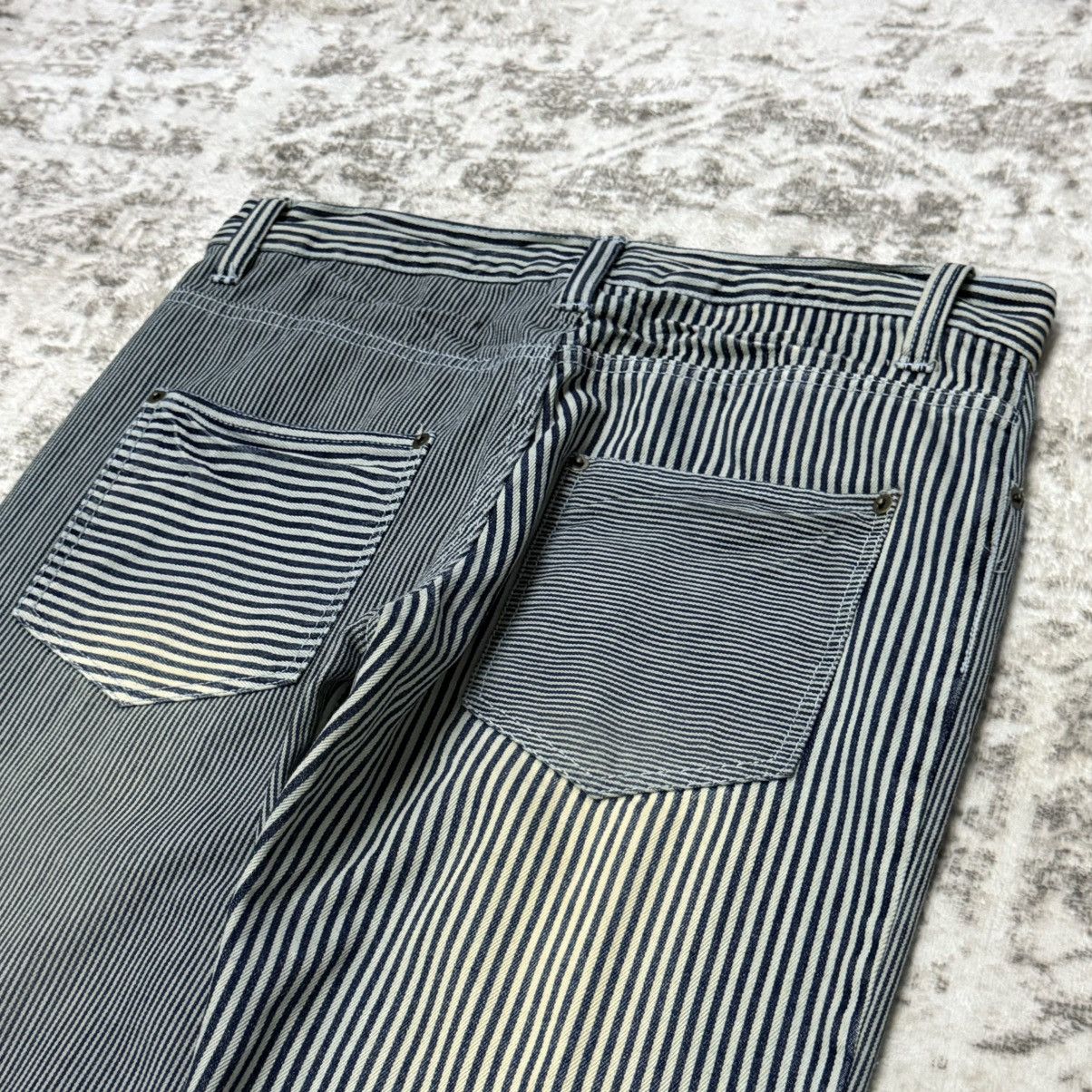 Japanese Brand Jungle Storm Japan Multi Hickory Stripe whiskers Denim Pants Size US 32 / EU 48 - 11 Thumbnail