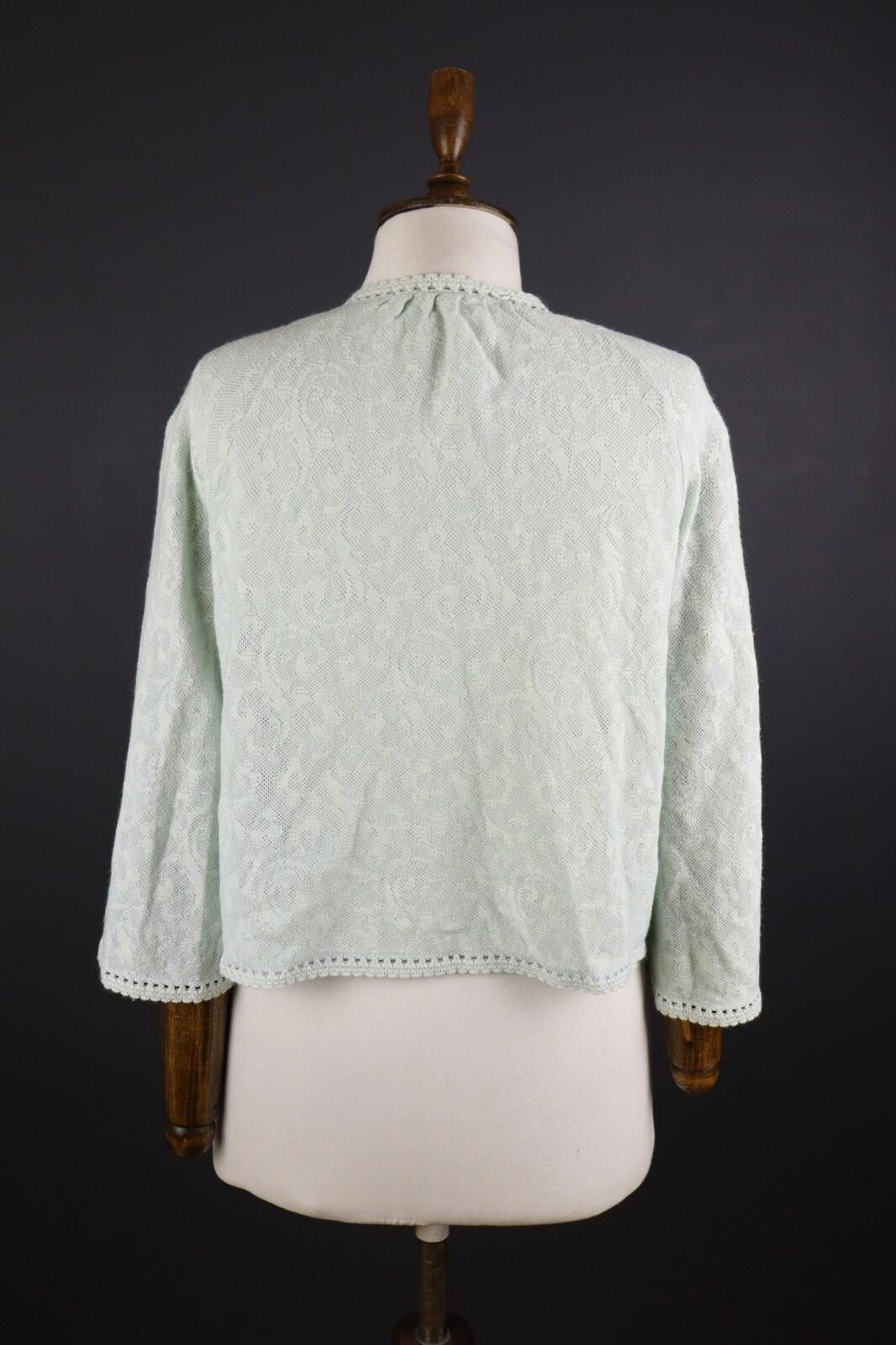 Hanro Hanro Lace Wool Knit Vintage Drawstring Sweater Size M Size M / US 6-8 / IT 42-44 - 6 Thumbnail