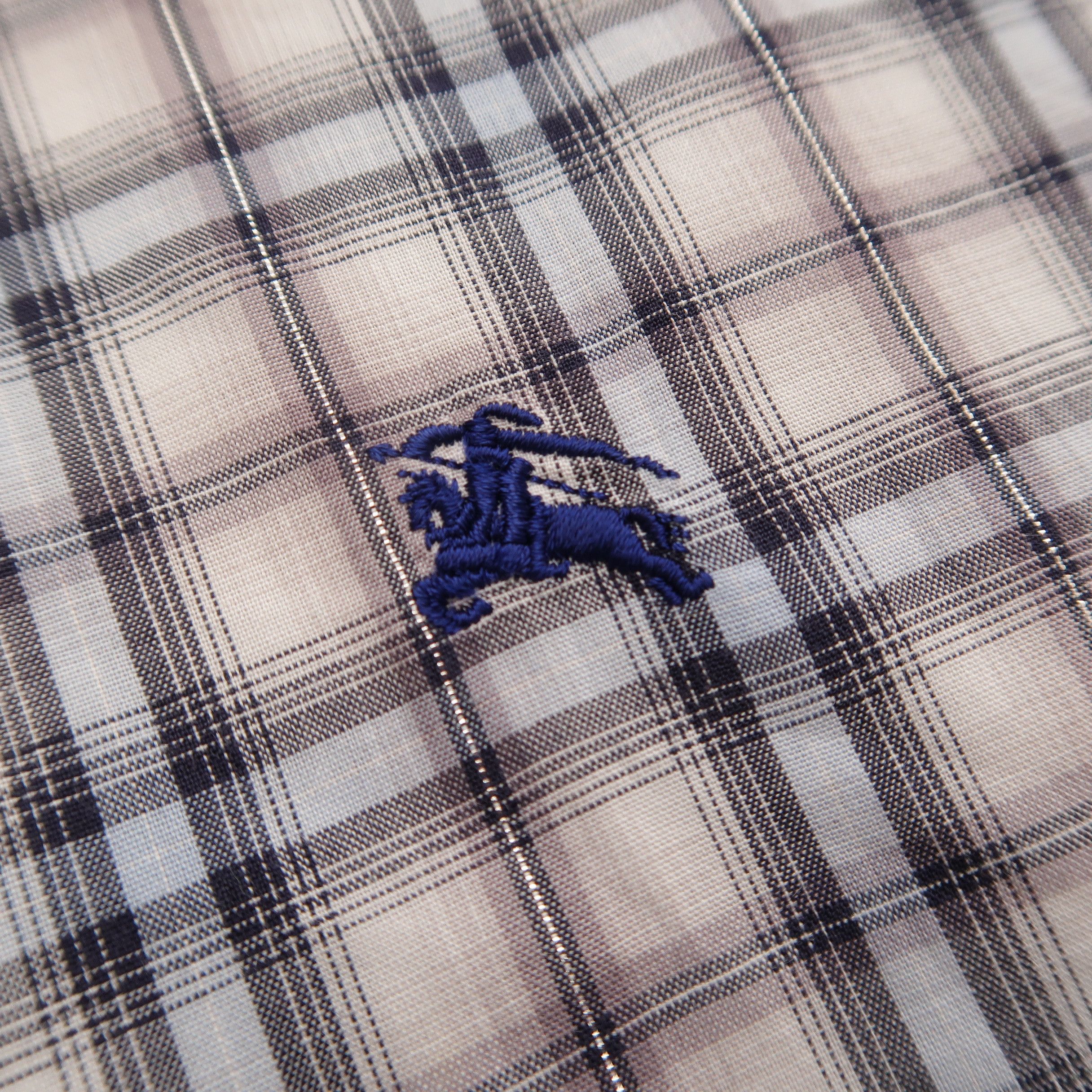 Burberry Vintage Burberry Black Label Luxury Plaid Western Shirt Size US S / EU 44-46 / 1 - 7 Thumbnail