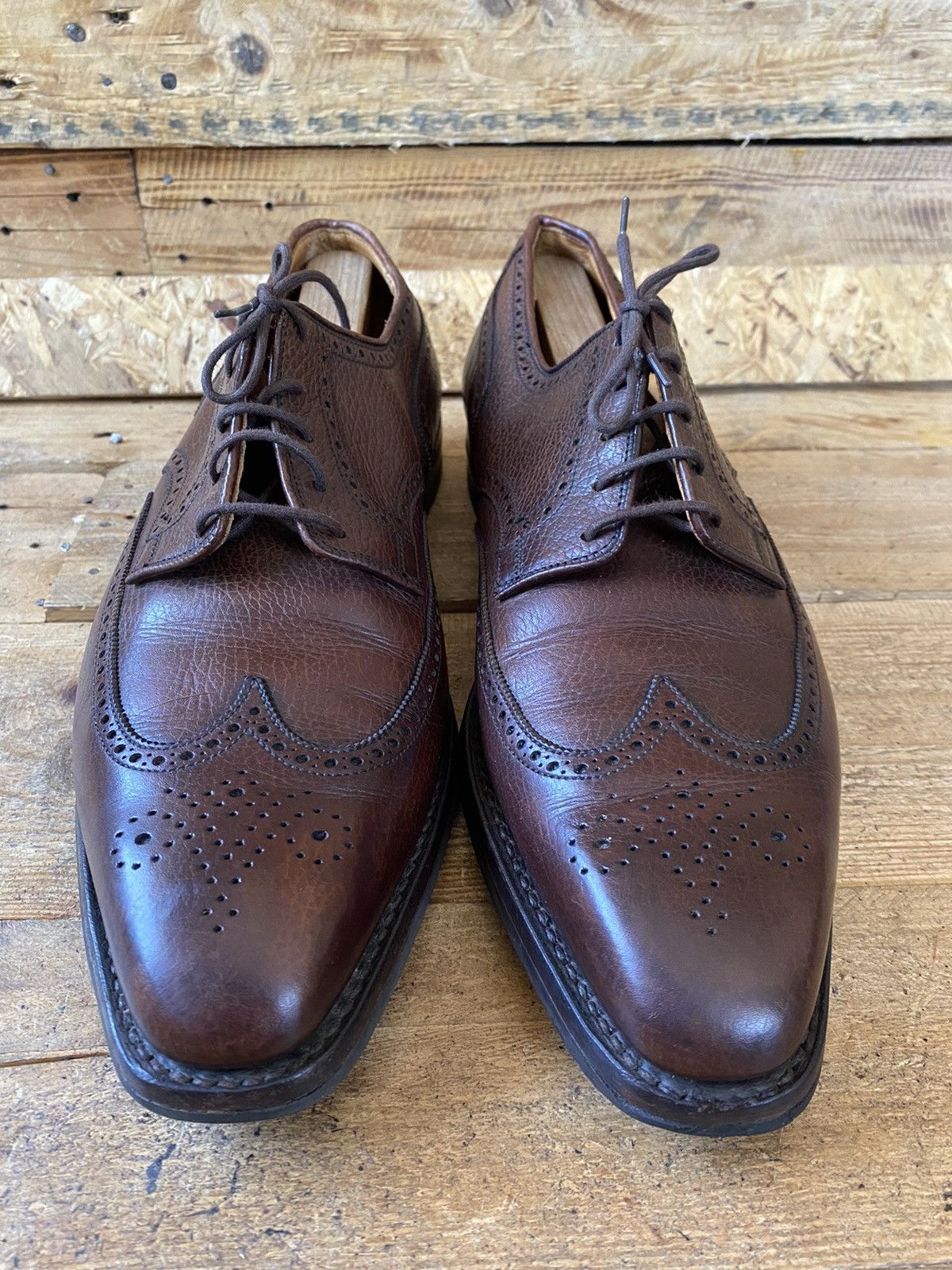 Crockett & Jones Crockett and jones rugby pebble grain brown leather oxford Size US 11.5 / EU 44-45 - 3 Thumbnail