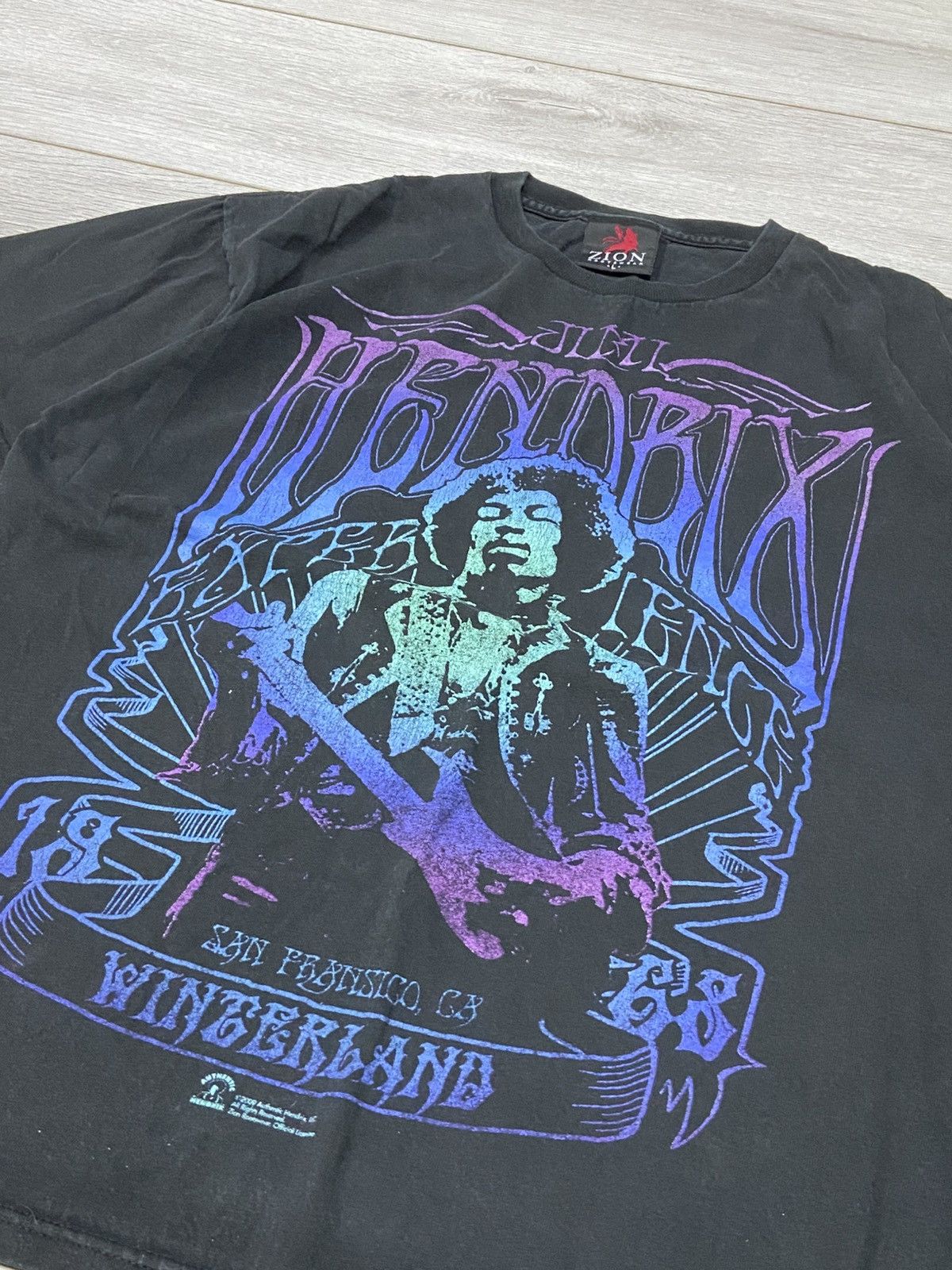 Vintage Jimi Hendrix 2009 Zion vintage t-shirt Winterland Size US L / EU 52-54 / 3 - 8 Thumbnail