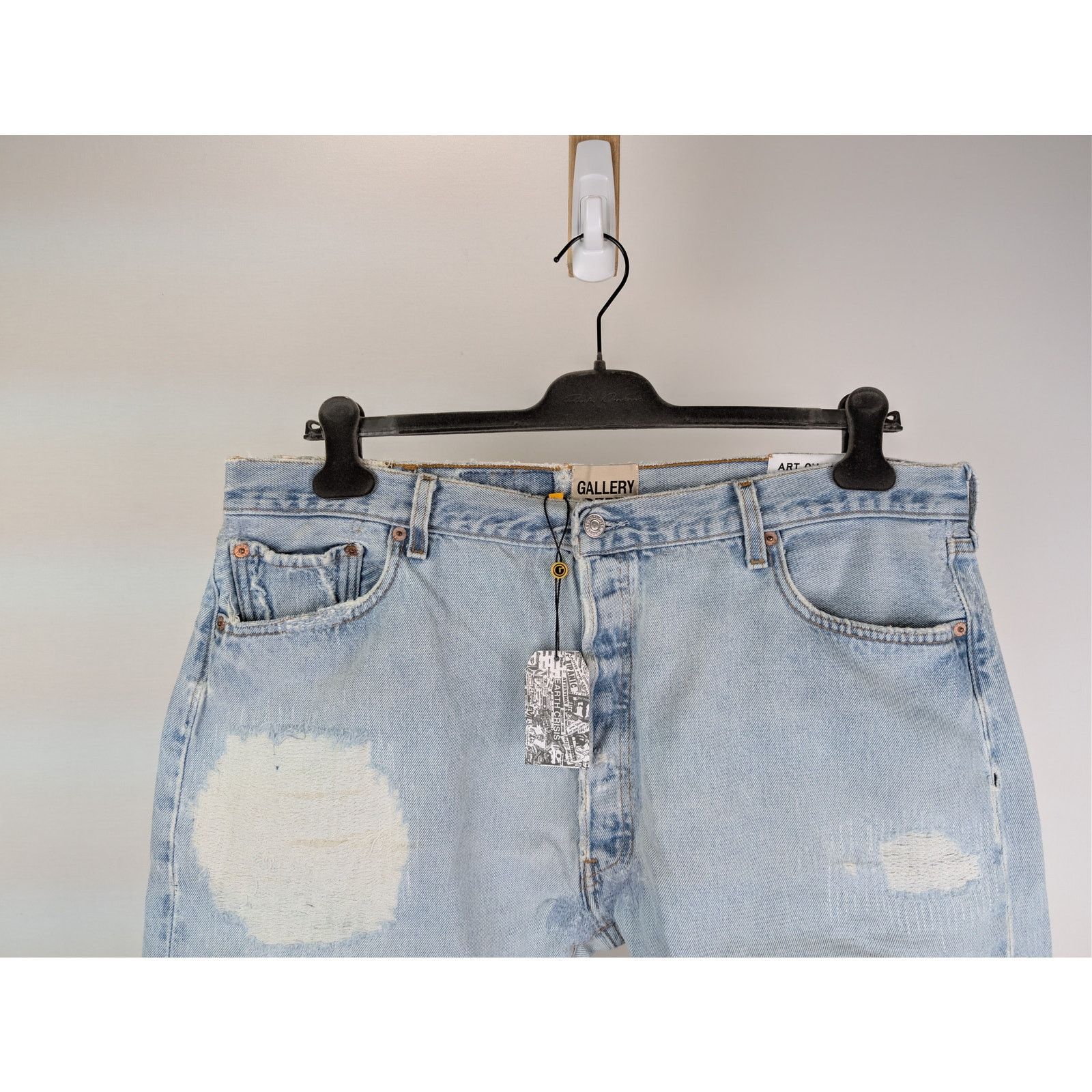 Gallery Dept. o1rshd1 5001 Gap Faded Denim Jeans in Blue 37 x 35 Size US 37 - 3 Thumbnail