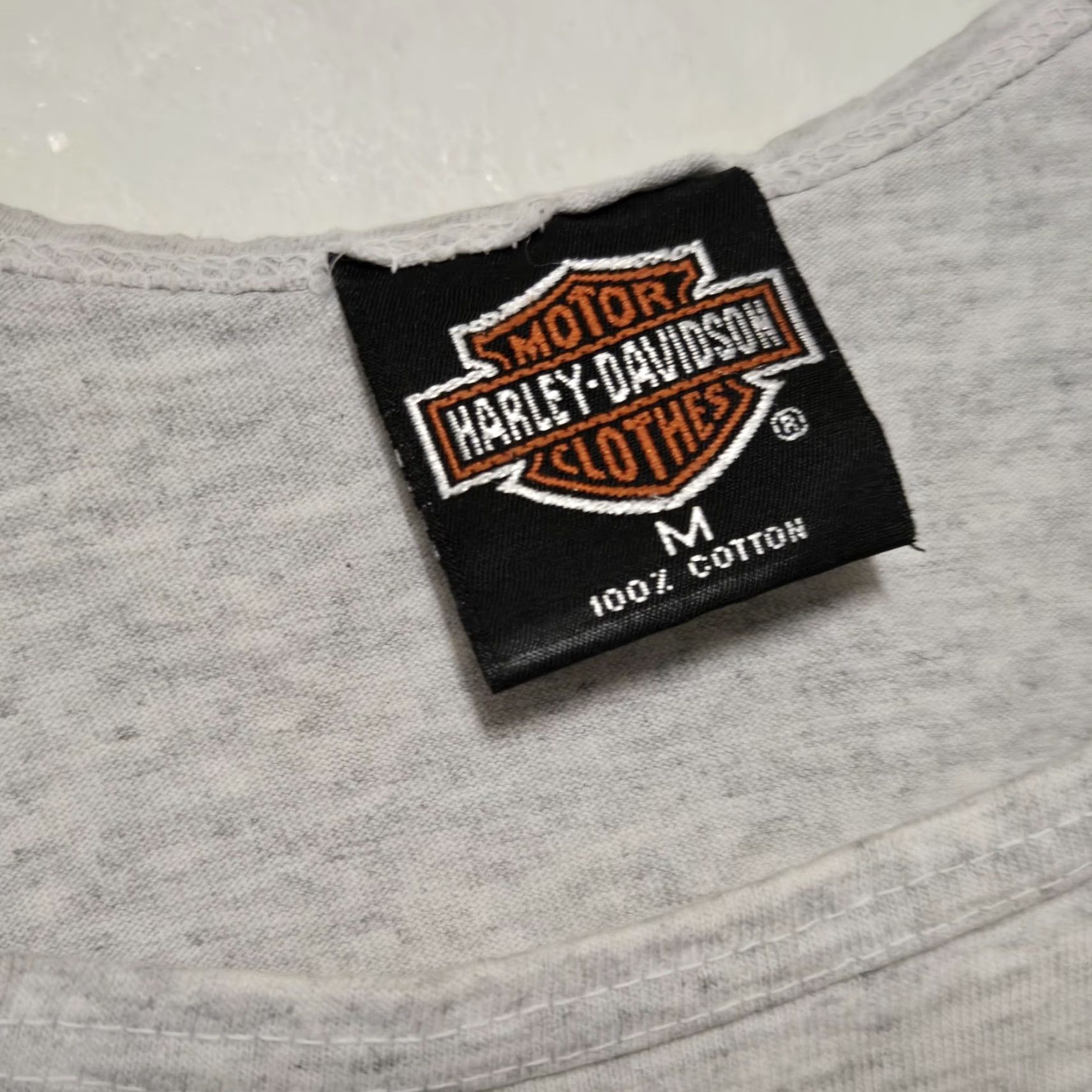 Harley Davidson VINTAGE Harley-Davidson Taz Graphic Tank Top Men's M Gray Logo 90s Biker Motorcycle Shirt Mens Size US M / EU 48-50 / 2 - 5 Thumbnail