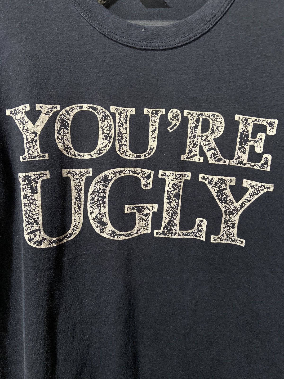 Vintage Vintage 80s You’re ugly single stitch navy t-shirt size M-l Size US M / EU 48-50 / 2 - 4 Thumbnail