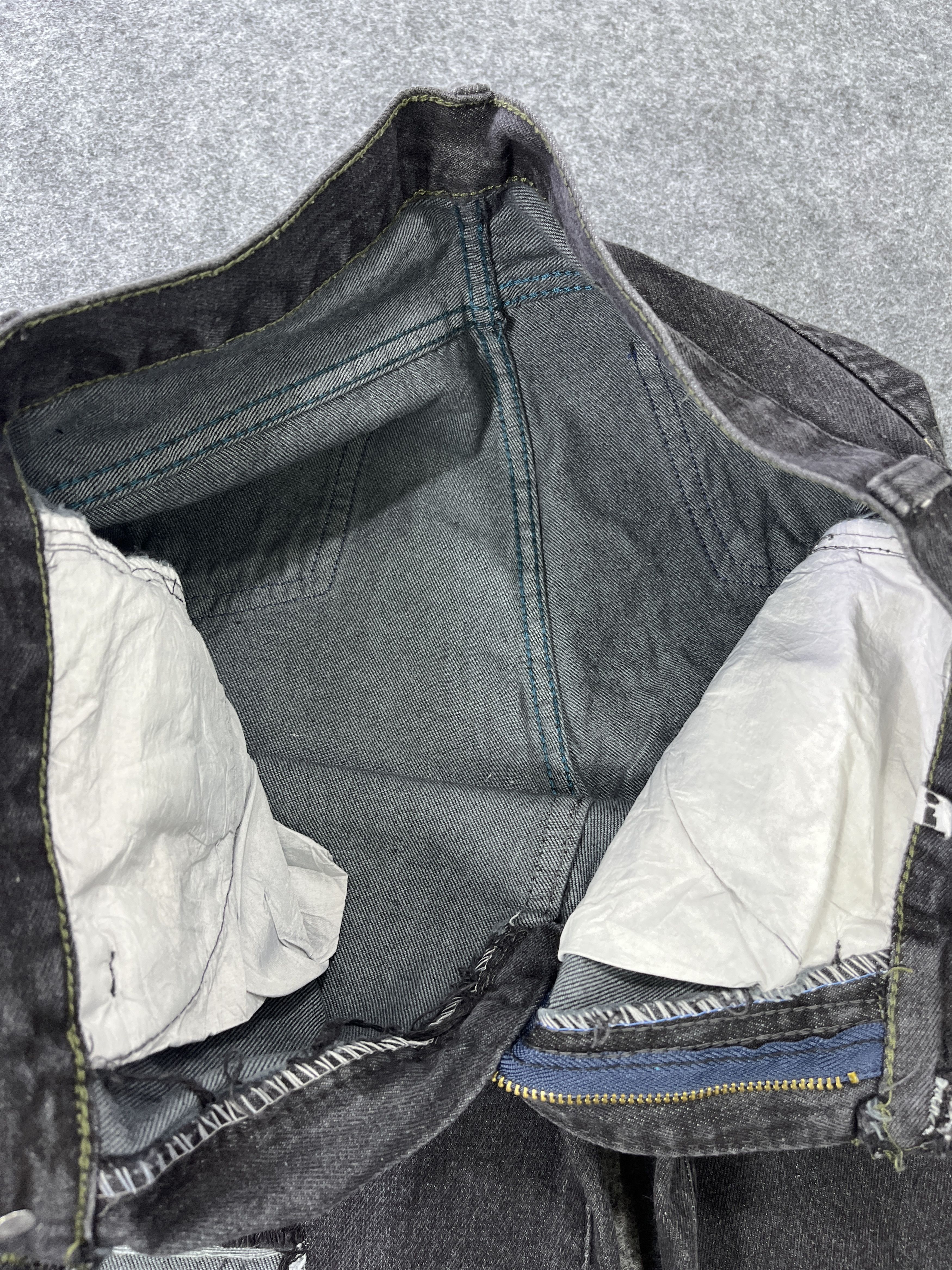 Japanese Brand Black Distressed Baggy Jeans Japanese Brand Denim - J948 Size 28" / US 6 / IT 42 - 11 Thumbnail