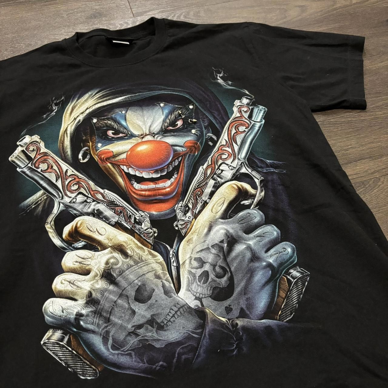 Designer Gangster clown t shirt L y2k 00s Size US L / EU 52-54 / 3 - 1 Thumbnail