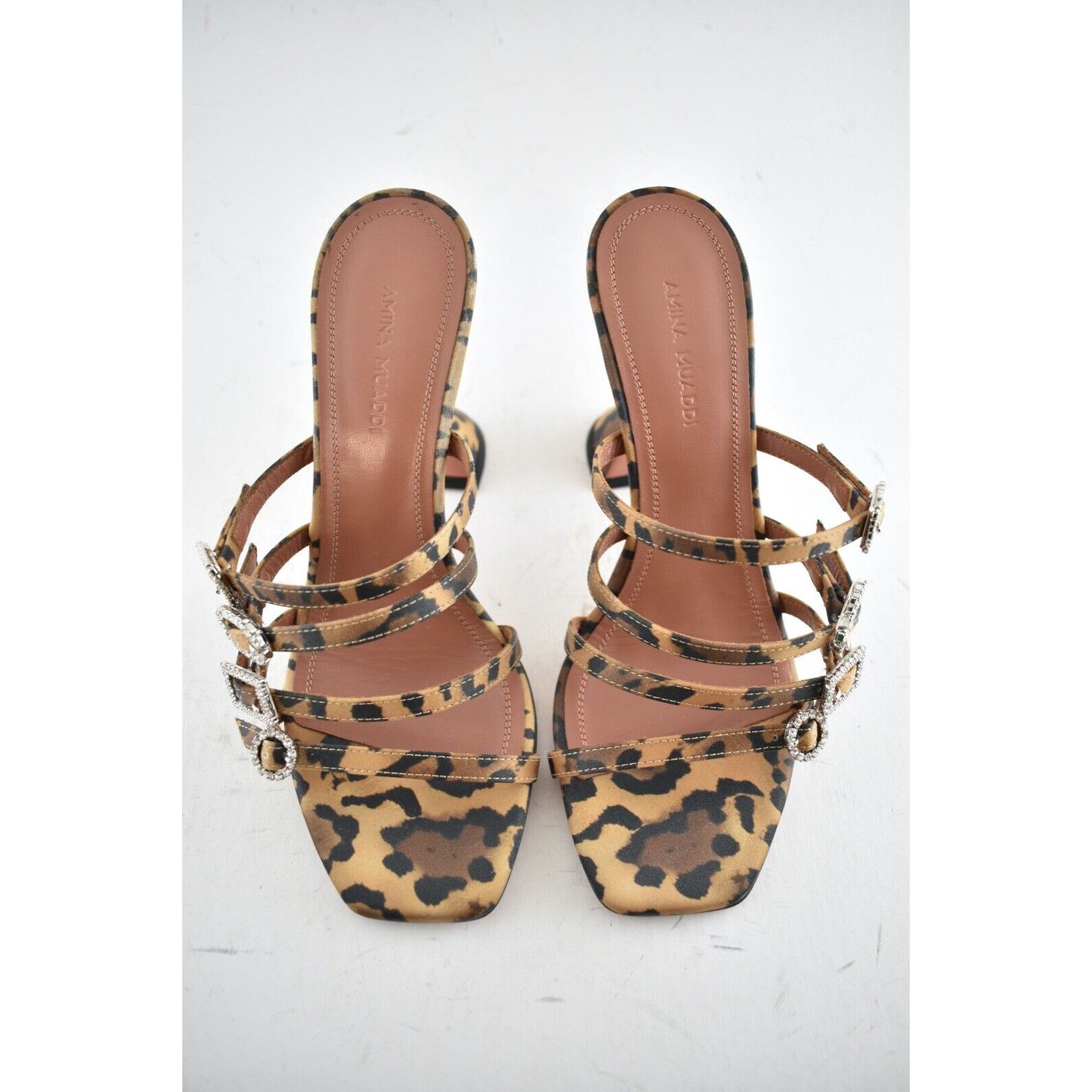 Amina Muaddi Robyn Slipper Crystal Backless Sandal Heel Pump 36 Size US 6 / IT 36 - 8 Thumbnail
