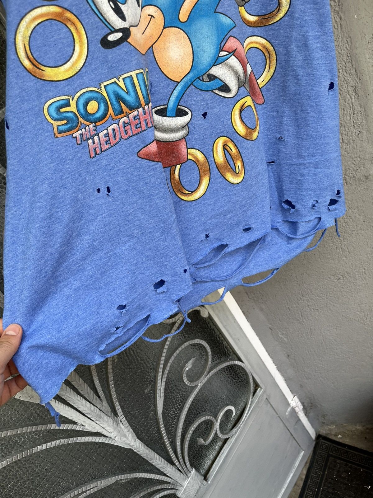 Vintage Sonic Vintage Trashed Tank Top Size US L / EU 52-54 / 3 - 5 Thumbnail