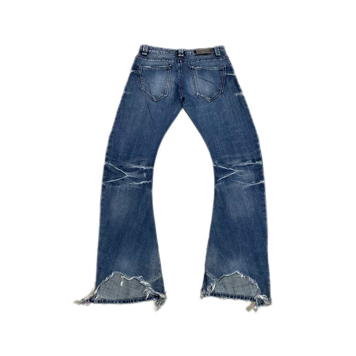 BUFFALO BOBS 🔥Sick Y2K Buffalo Bobs Flared Denim Curved Distressed Faded Size US 30 / EU 46 - 6 Thumbnail