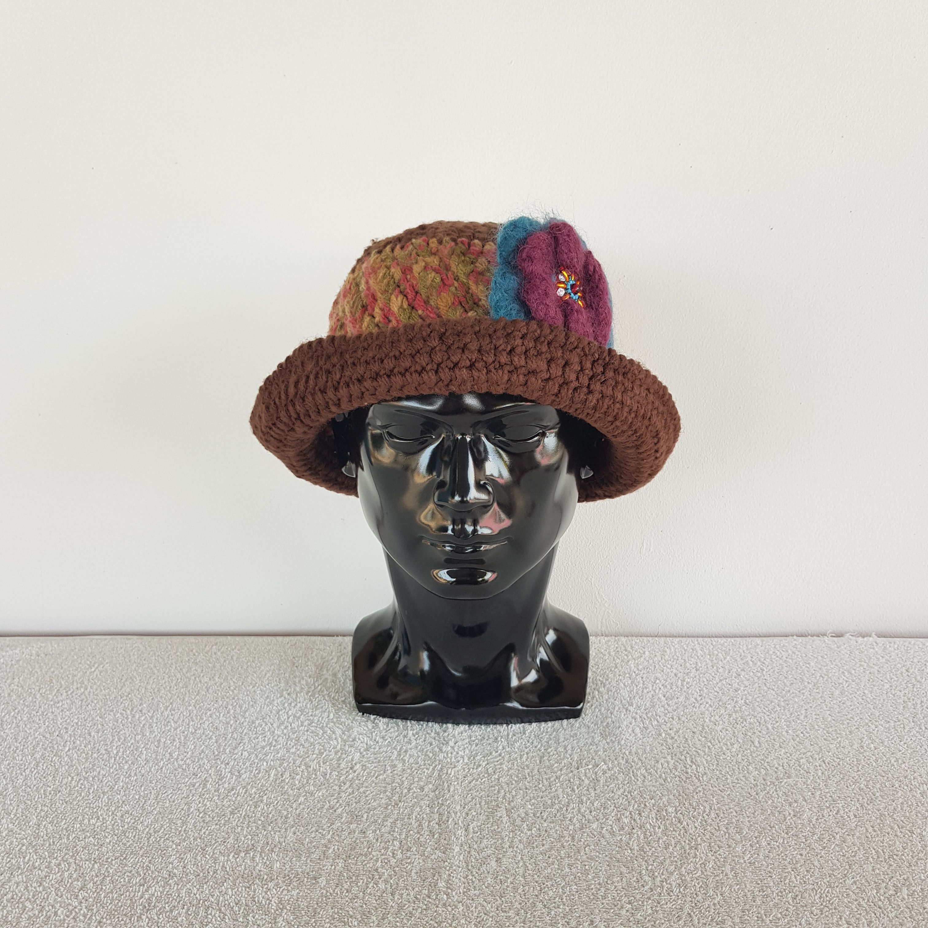 Japanese Brand Vintage Unknown Japanese Brand Beanie Knit Crochet Snow Caps Size ONE SIZE - 2 Thumbnail