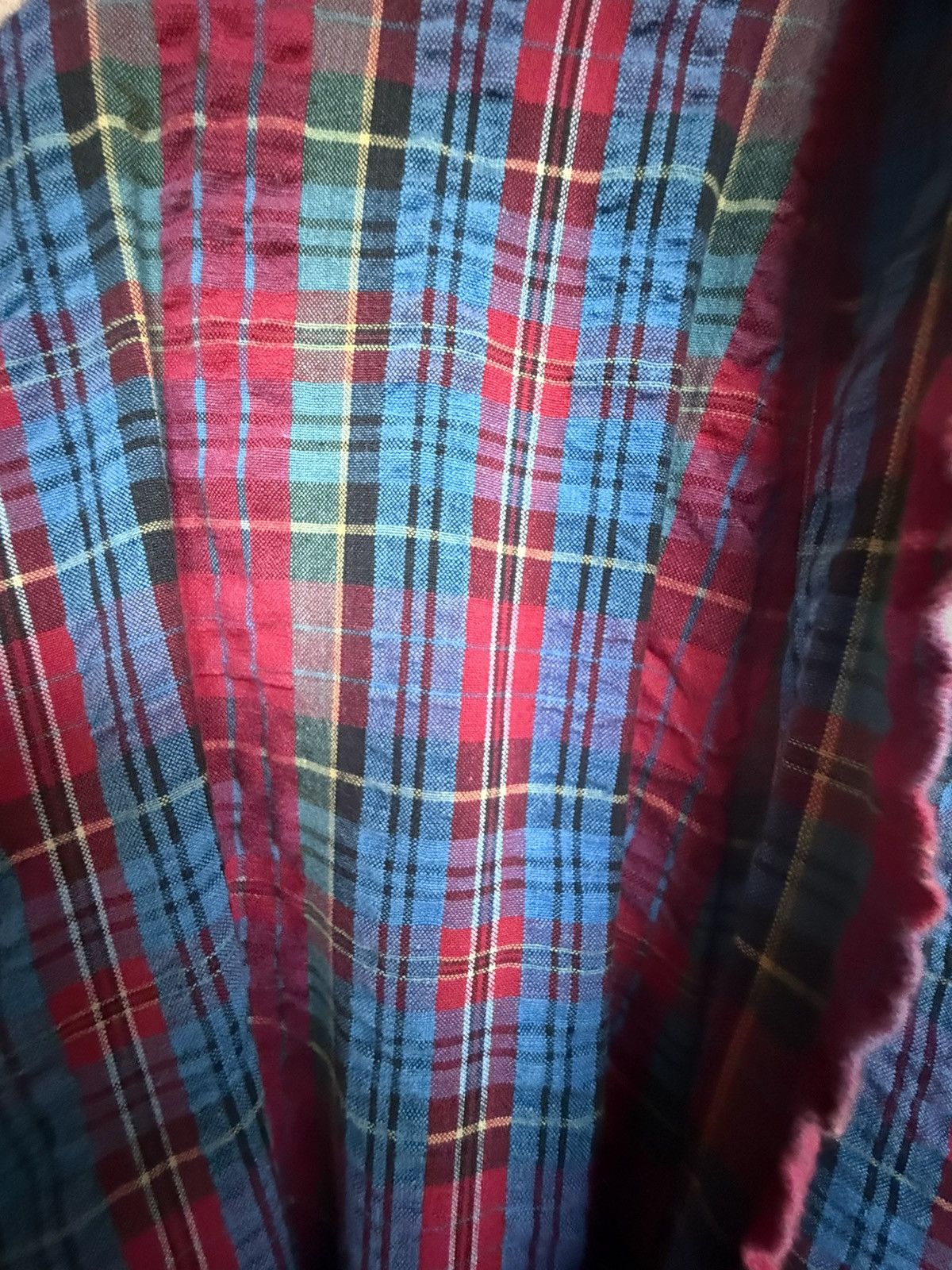 Christian Dior Monsieur Vintage 80’s Christian Dior Monsignor blue& red plaid robe Size ONE SIZE - 4 Thumbnail