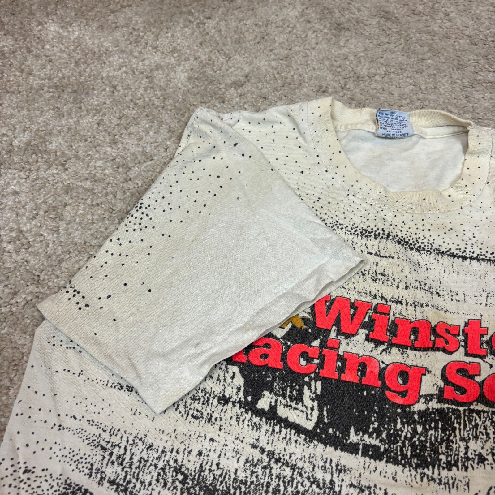 NASCAR × Vintage Vintage 90s Winston Racing Series Nascar AOP T Shirt Large Size US L / EU 52-54 / 3 - 5 Thumbnail