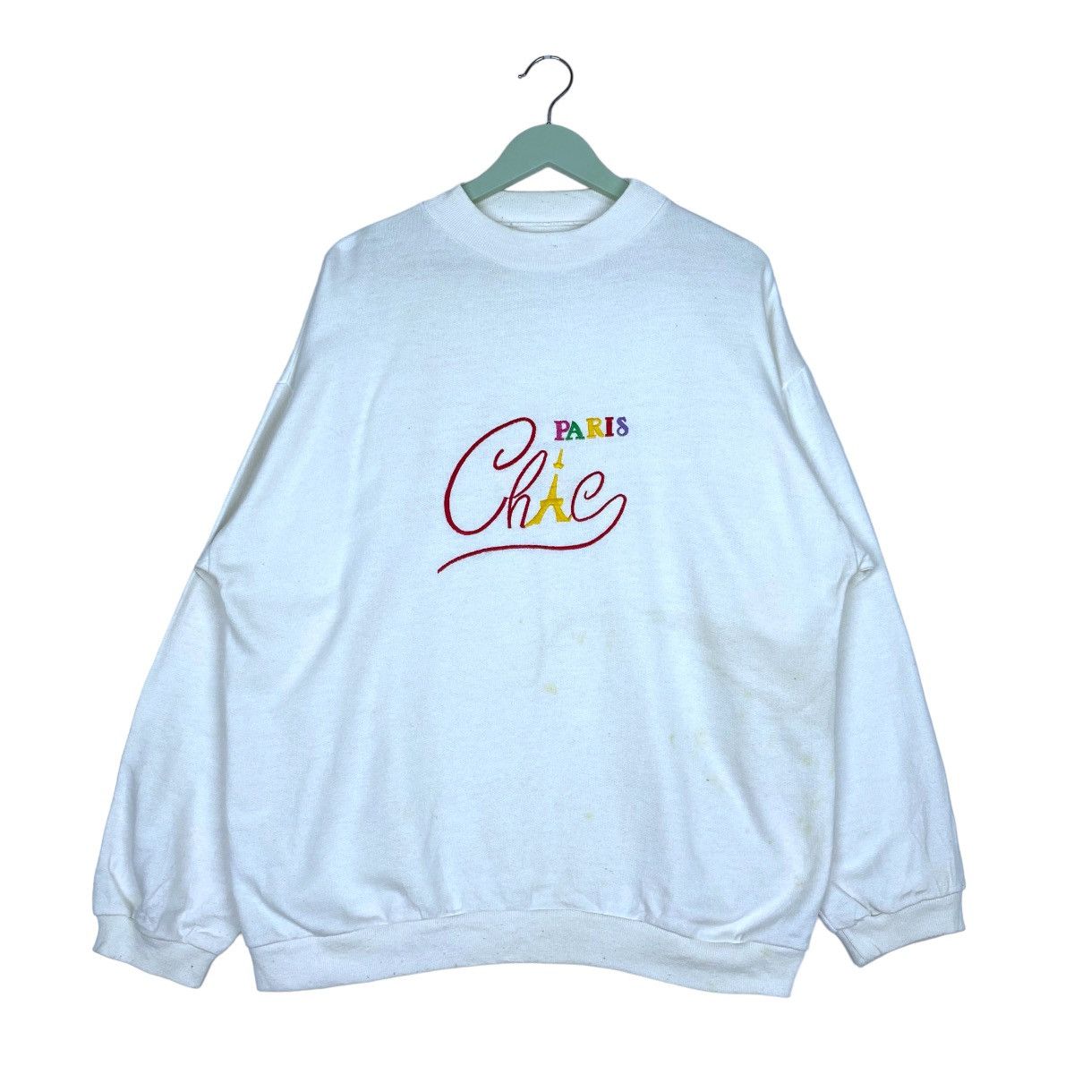 Designer × Vintage Paris Chag Sweatshirt Crewneck Pullover Jumper Size US L / EU 52-54 / 3 - 1 Thumbnail
