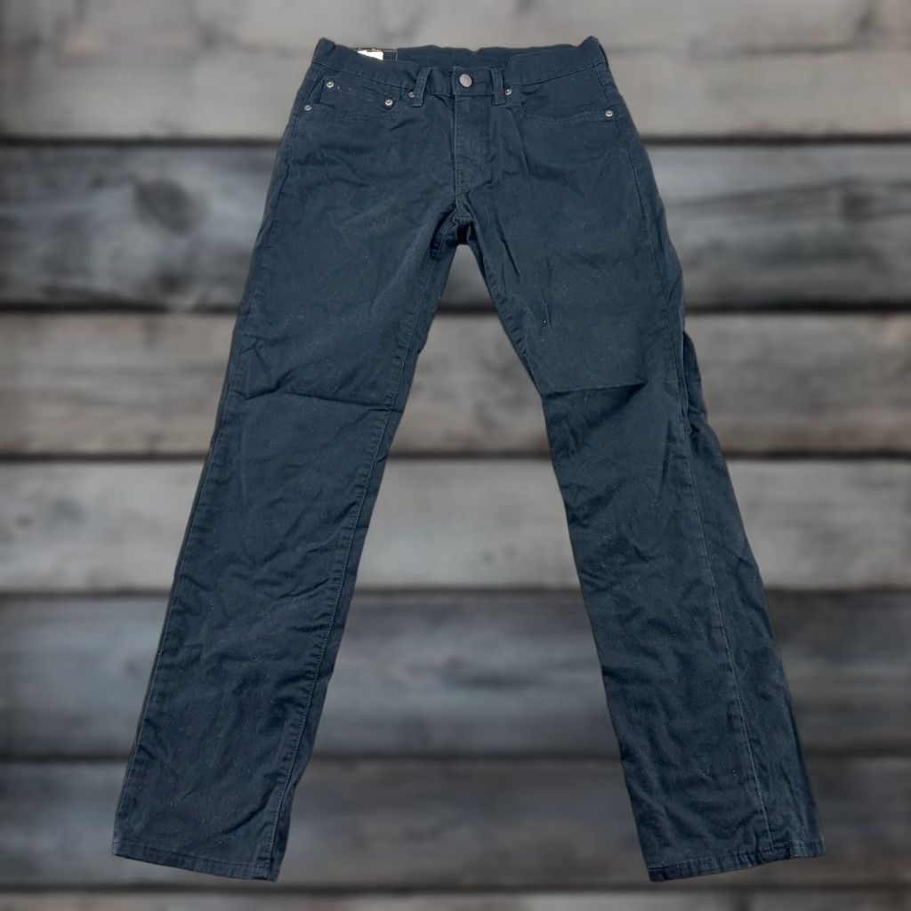 Levi's Levi's 511 Jeans Mens 31x32 Black Skinny Slim Fit Dark Wash Stretch Cotton Denim Zip Pockets Logo Zipper Regular Inseam 32 Size US 31 - 1 Thumbnail