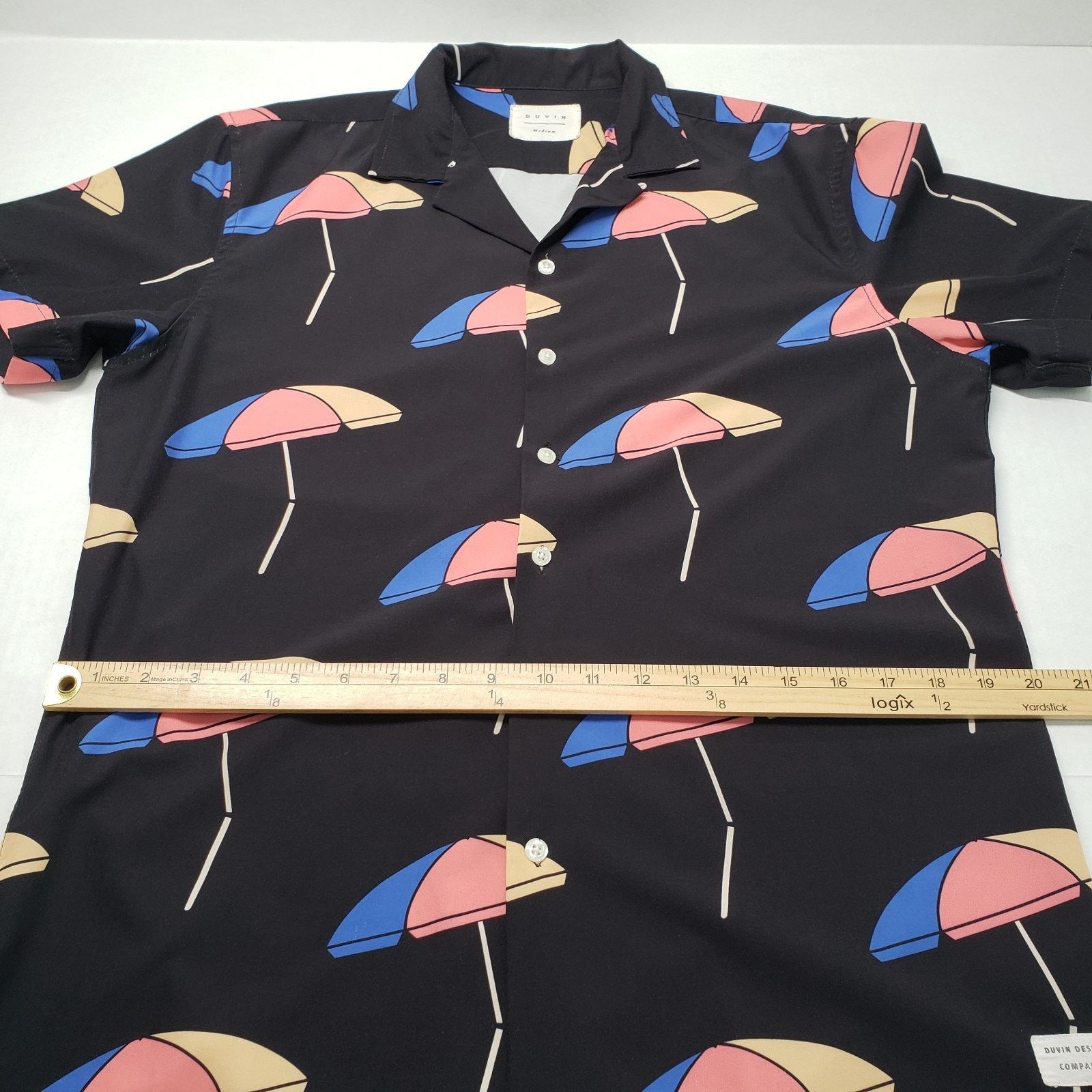 Other Duvin Button Up Shirt Mens Medium Black Beach Short Sleeve Size US M / EU 48-50 / 2 - 5 Thumbnail