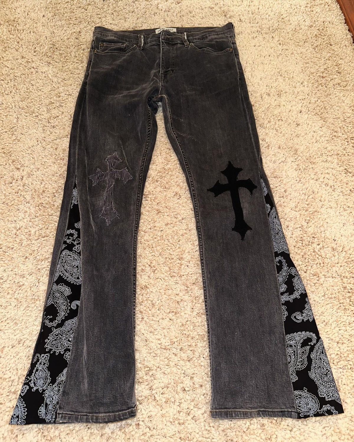 Vintage Flared Custom Jeans Size US 32 / EU 48 - 1 Thumbnail