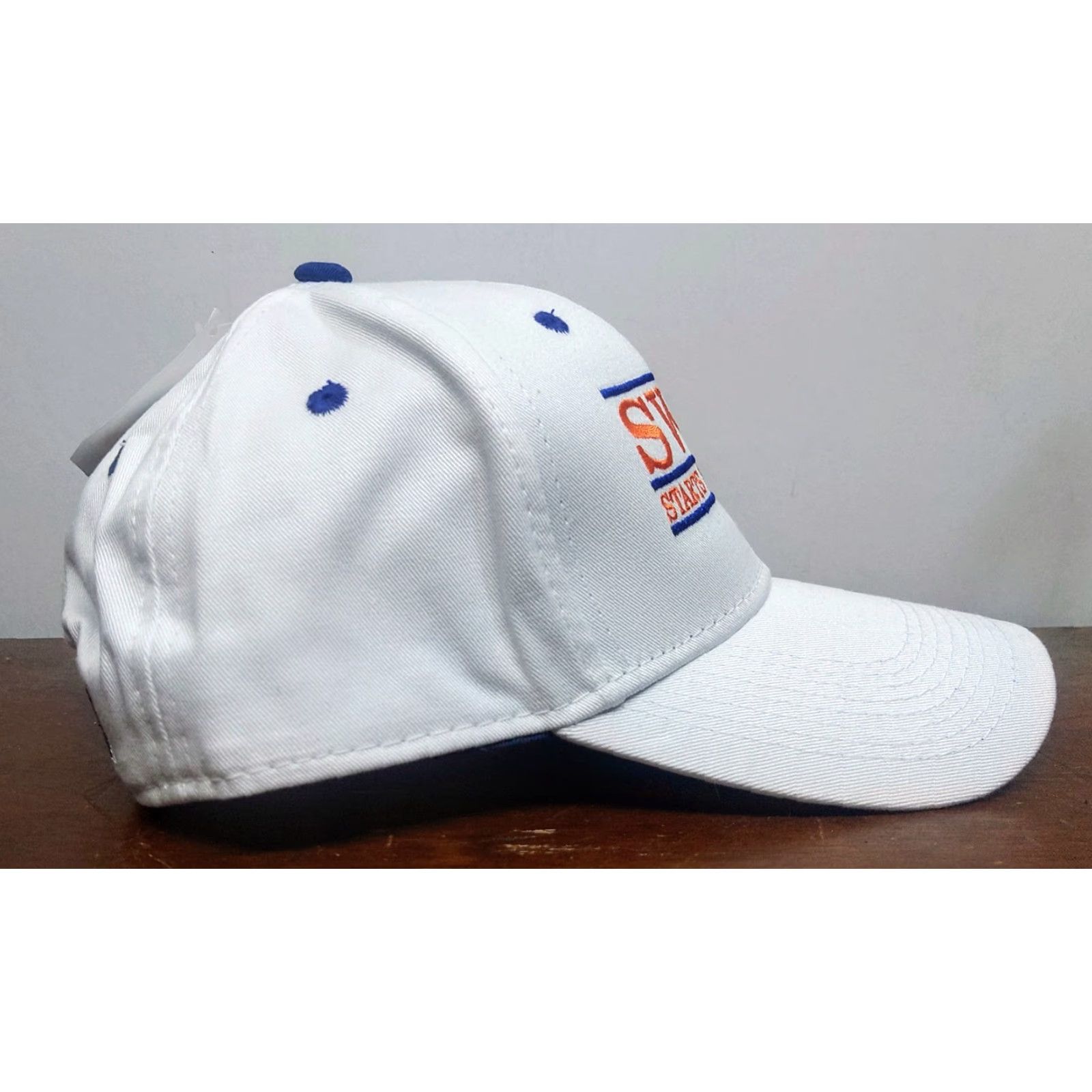 Vintage VINTAGE The Game S.W.A.T. White Hat Baseball Cap Adjustable Twill Cotton Mens Hat White 90s Football OutdoorSports Casual Travel Workwear Size ONE SIZE - 6 Thumbnail
