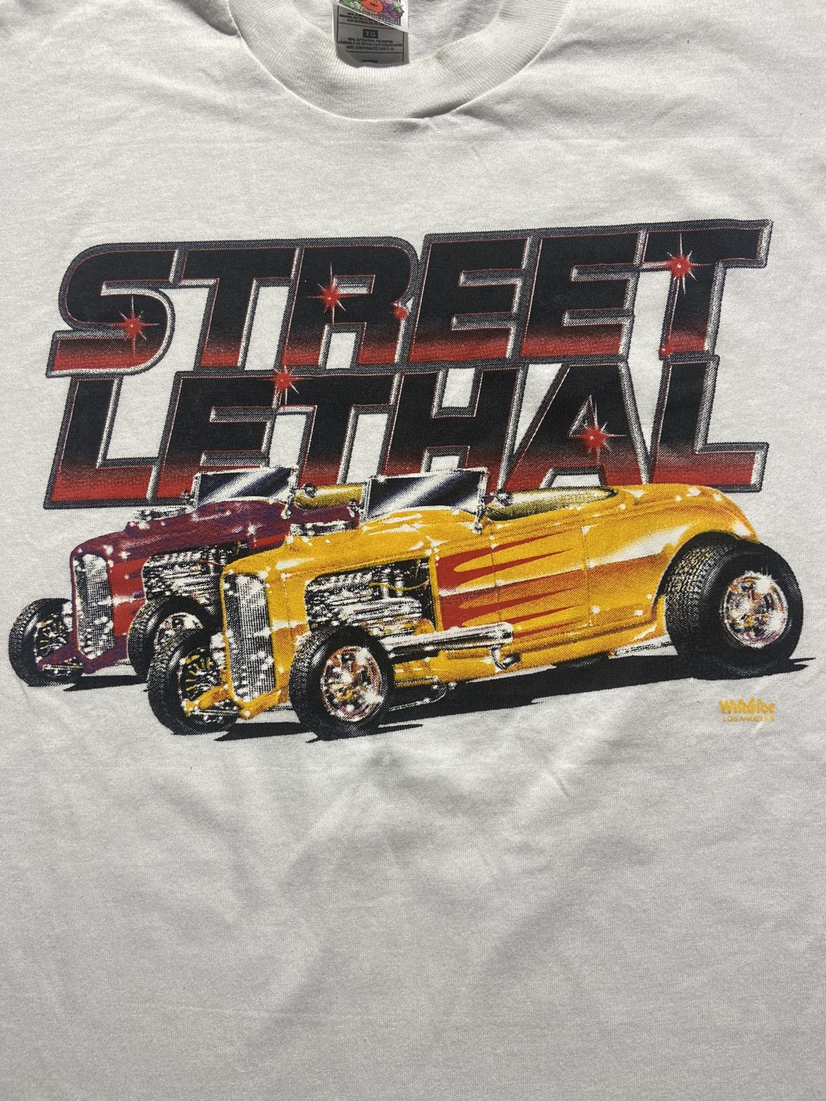 Fruit Of The Loom New Y2K hot rod tee Size US XL / EU 56 / 4 - 2 Thumbnail
