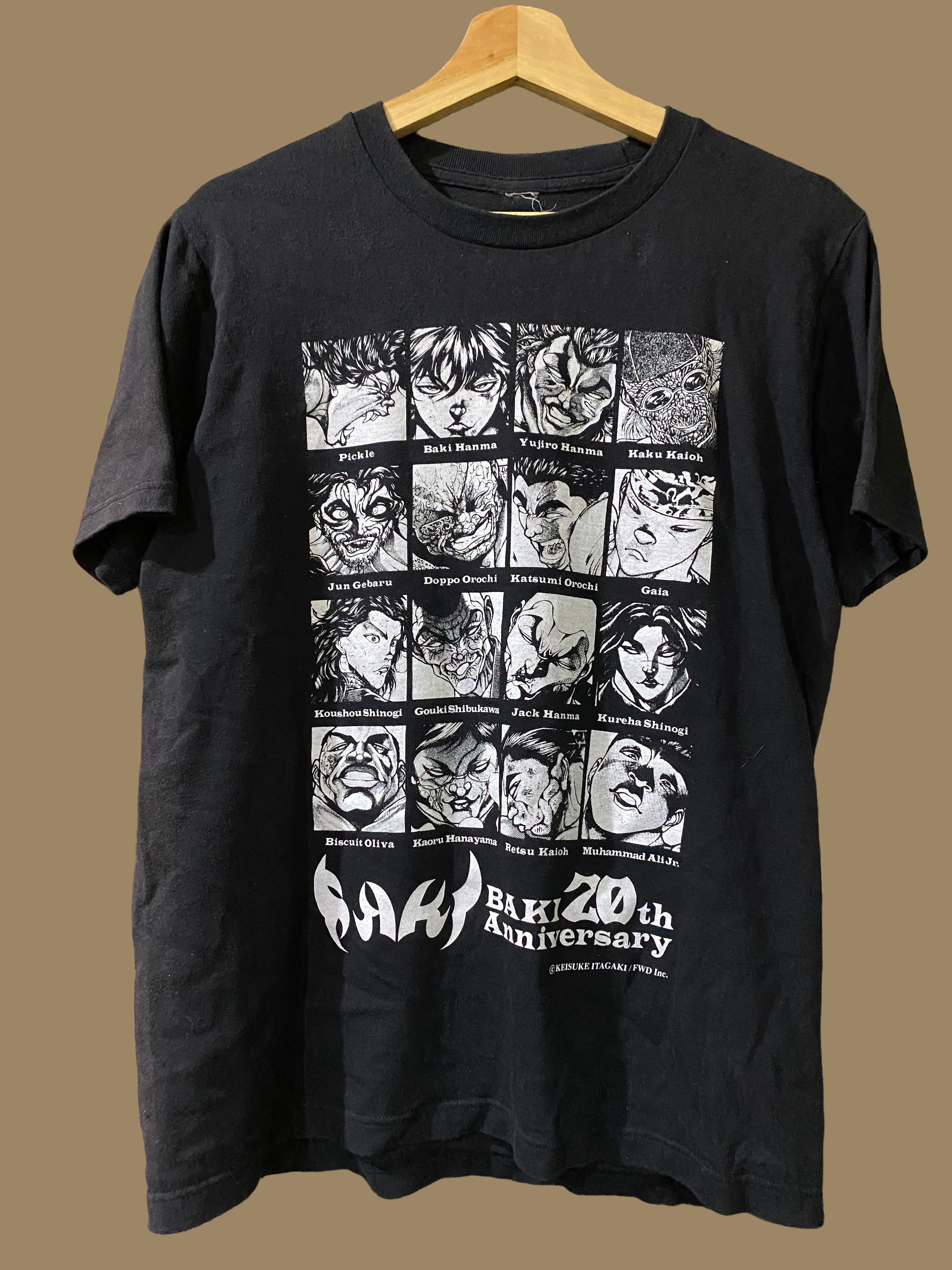 Anime Rare Baki 20th Anniversary Japanese Anime Manga Shirts Size US M / EU 48-50 / 2 - 1 Thumbnail