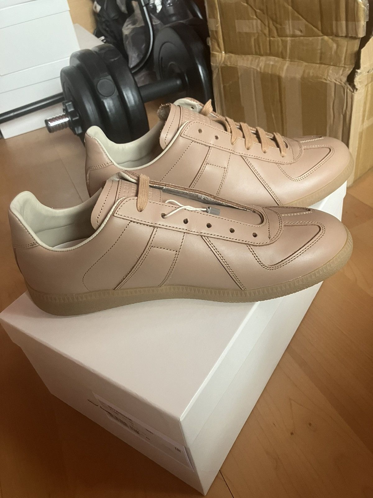 Maison Margiela Replica Pink Beige Deadstock RECICLA Size US 8.5 / EU 41-42 - 3 Thumbnail